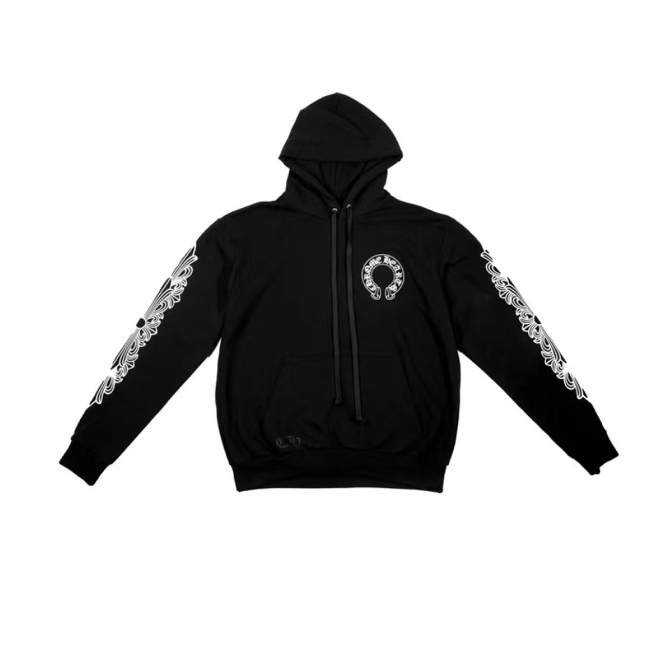 Chrome Hearts Horse Shoe Floral Hoodie Black (1) - www.kitistry.com