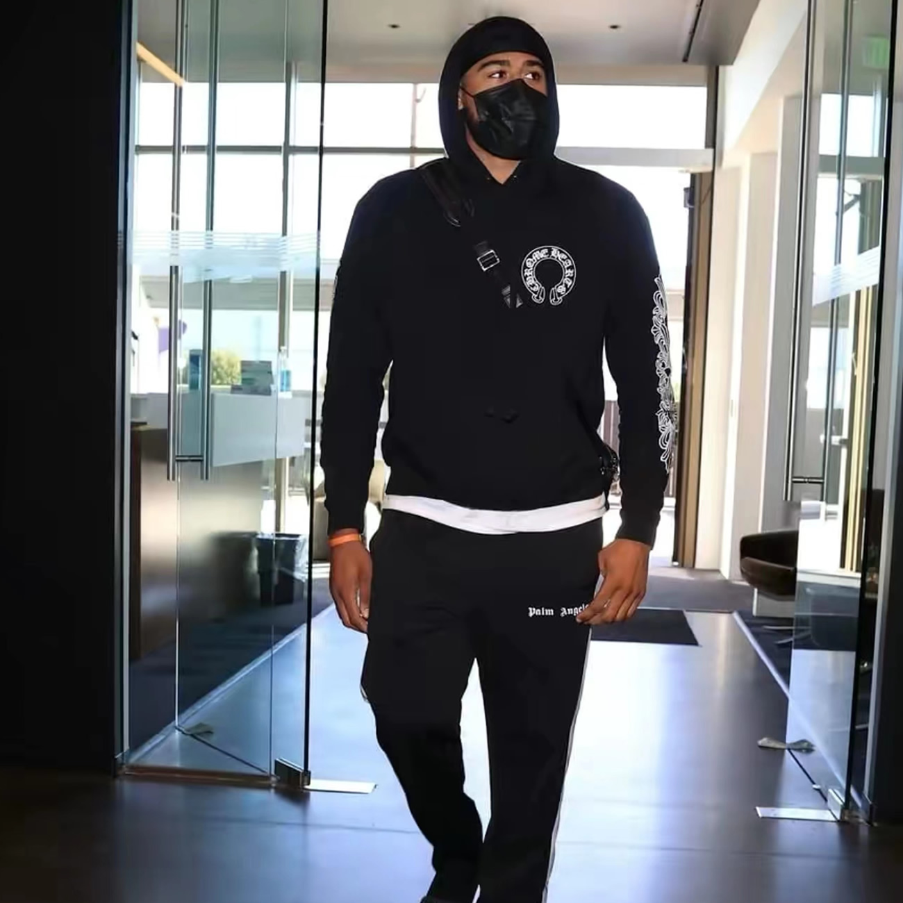 Chrome Hearts Horse Shoe Floral Hoodie Black (10) - www.kitistry.com