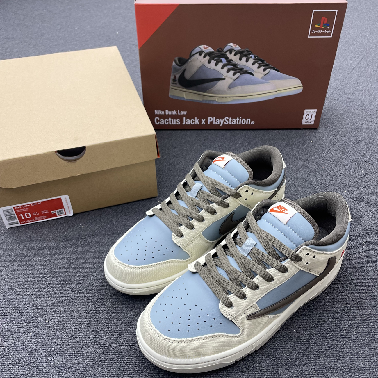 Nike Dunk Low Sp Travis Scott Brown Grey Cu1726 800 (5) - www.kitistry.com