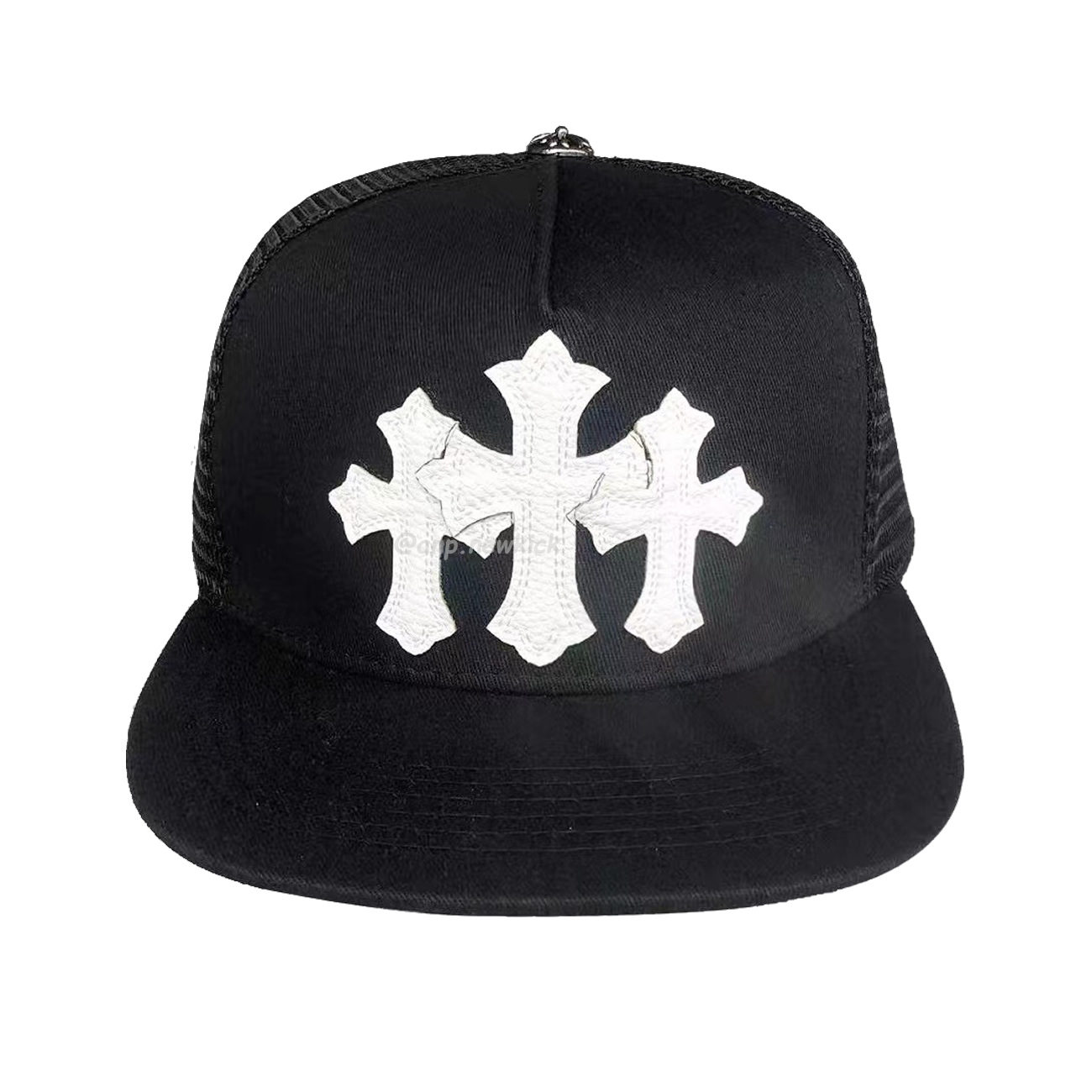 Chrome Hearts Tri Cross Black White Red Trucker Hat (10) - www.kitistry.com Chrome Hearts Tri Cross Black White Red Trucker Hat (10) - www.kitistry.com