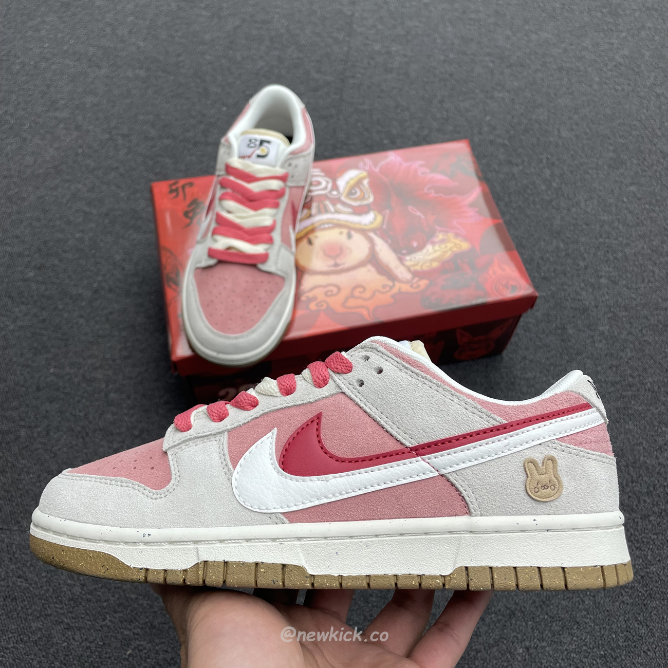 Nike Sb Dunk Low Se 85 Double Swoosh Grey Pink Rabbit Do9457 117 (12) - www.kitistry.com