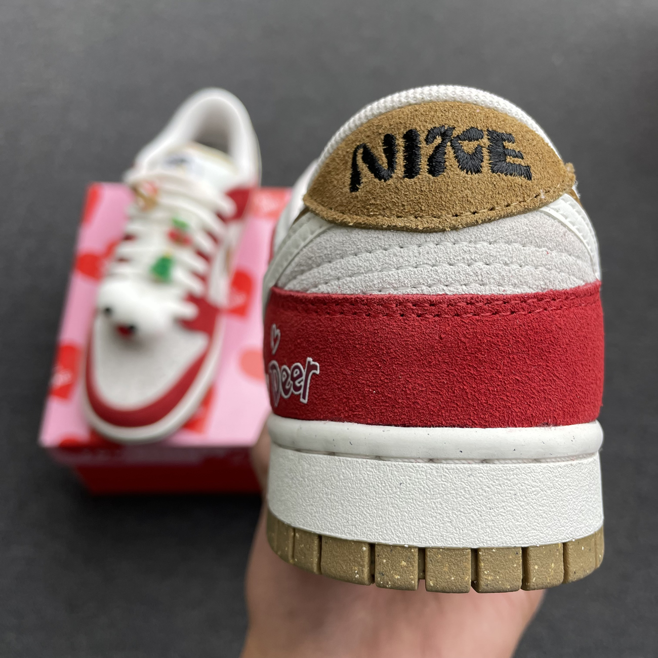 Nike Sb Dunk Low 85 Christmas Red White Brown Do9457 112 (12) - www.kitistry.com
