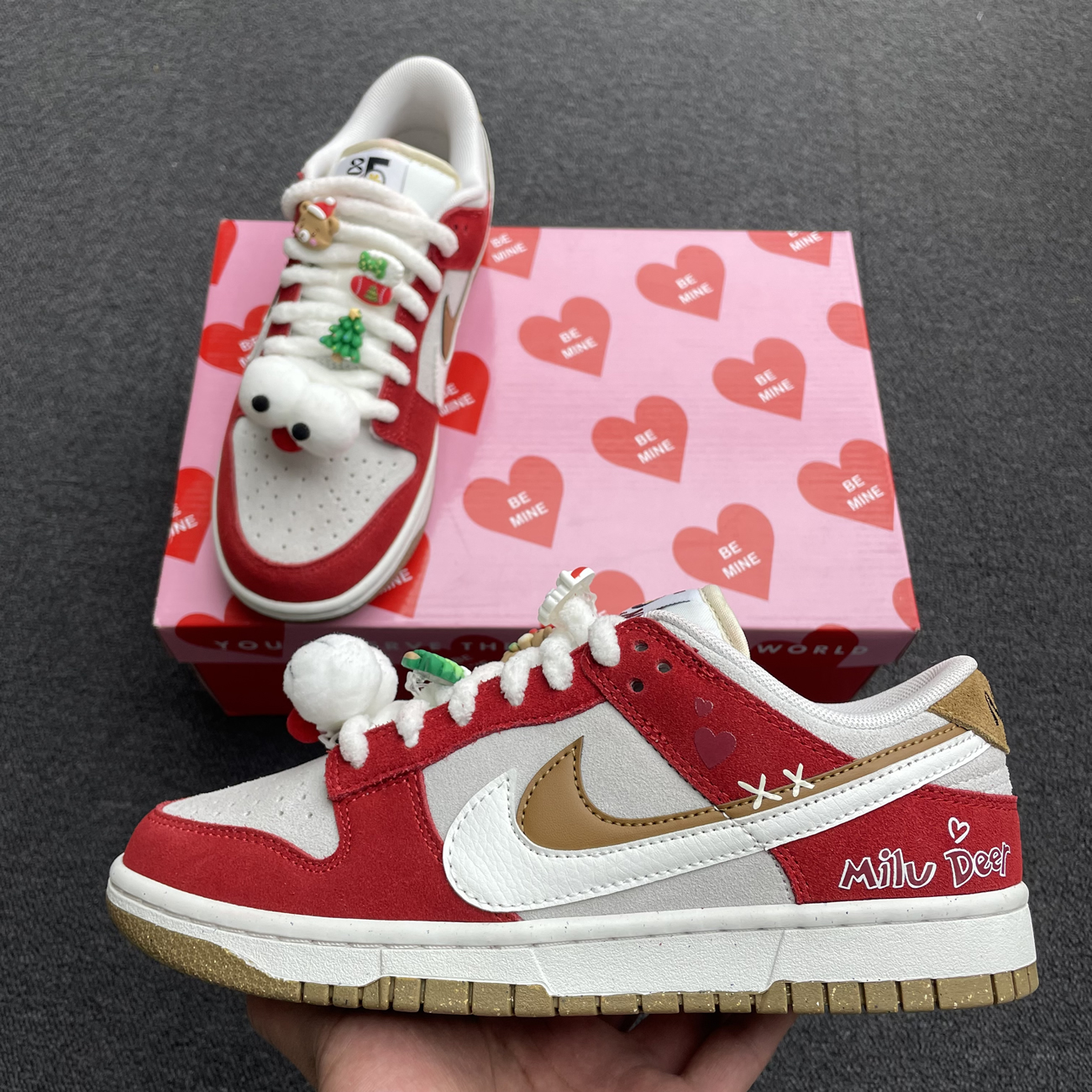 Nike Sb Dunk Low 85 Christmas Red White Brown Do9457 112 (2) - www.kitistry.com