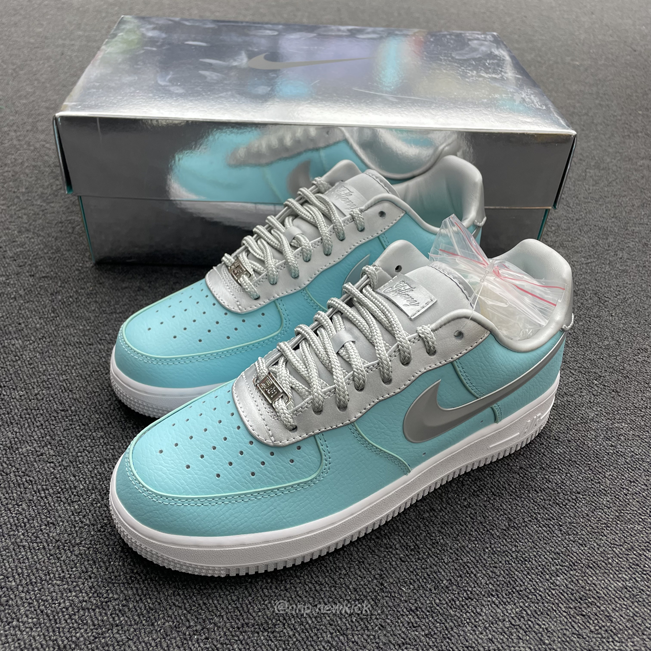 Nike Air Force 1 Low Tiffany Co 1837 Blue Silver Dz1382 003 (5) - www.kitistry.com