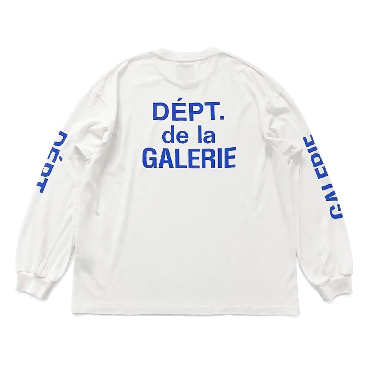 Gallery Dept. French Collector L S Tee White Blue Fw21 (1) - www.kitistry.com