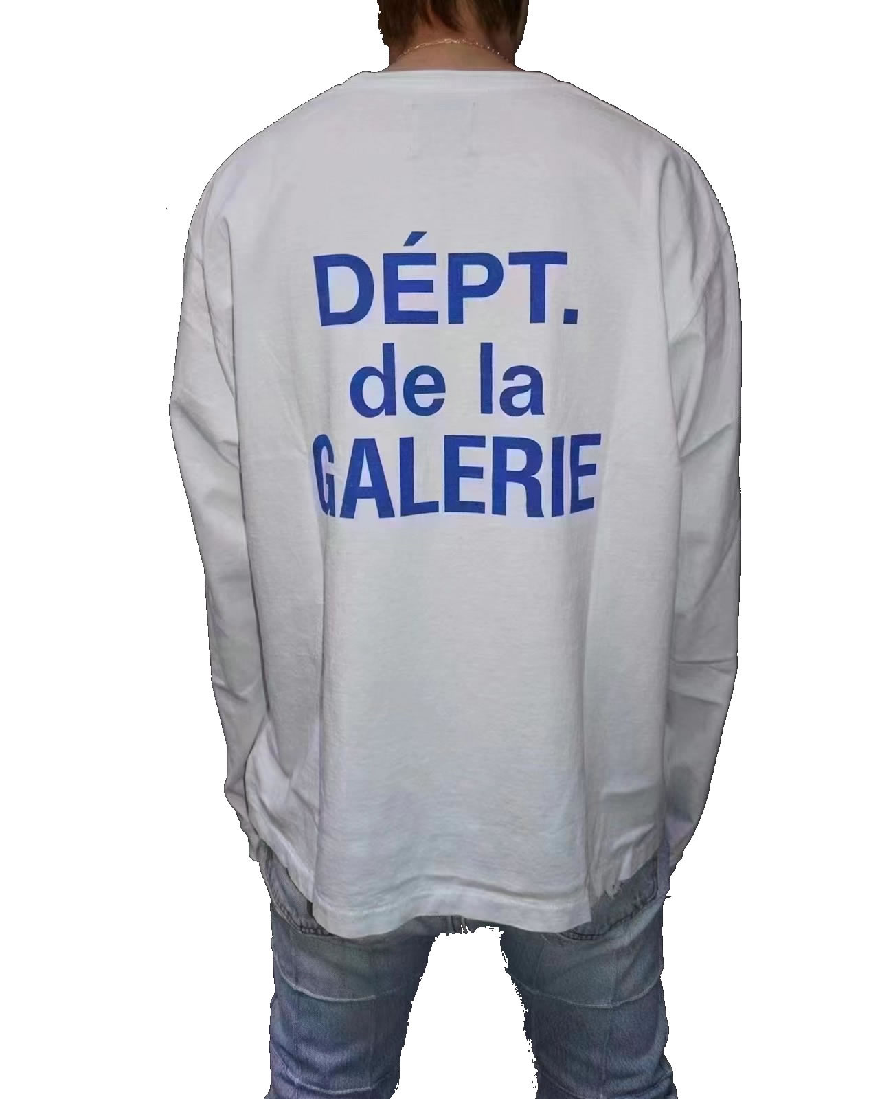 Gallery Dept. French Collector L S Tee White Blue Fw21 (2) - www.kitistry.com