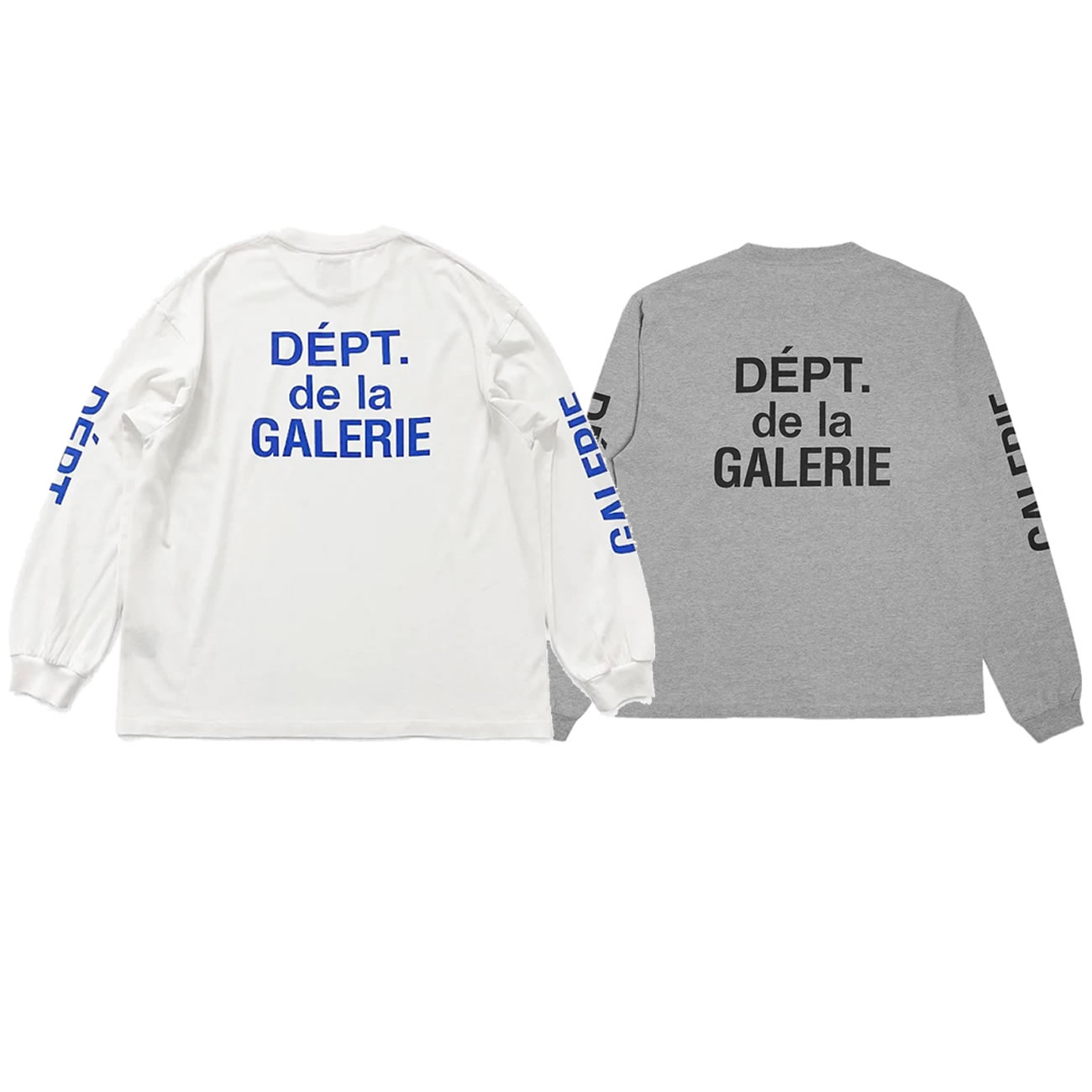 Gallery Dept. French Collector L S Tee White Blue Fw21 (9) - www.kitistry.com