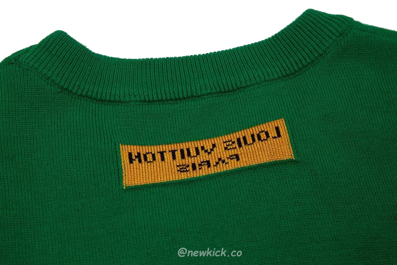 Louis Vuitton Everyday Lv Crewneck Green Black White (12) - www.kitistry.com