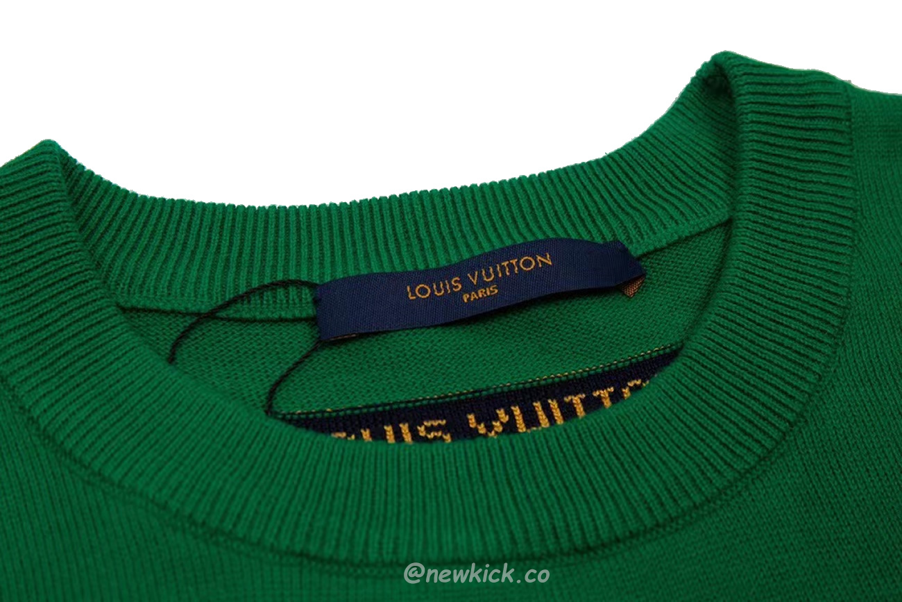 Louis Vuitton Everyday Lv Crewneck Green Black White (15) - www.kitistry.com