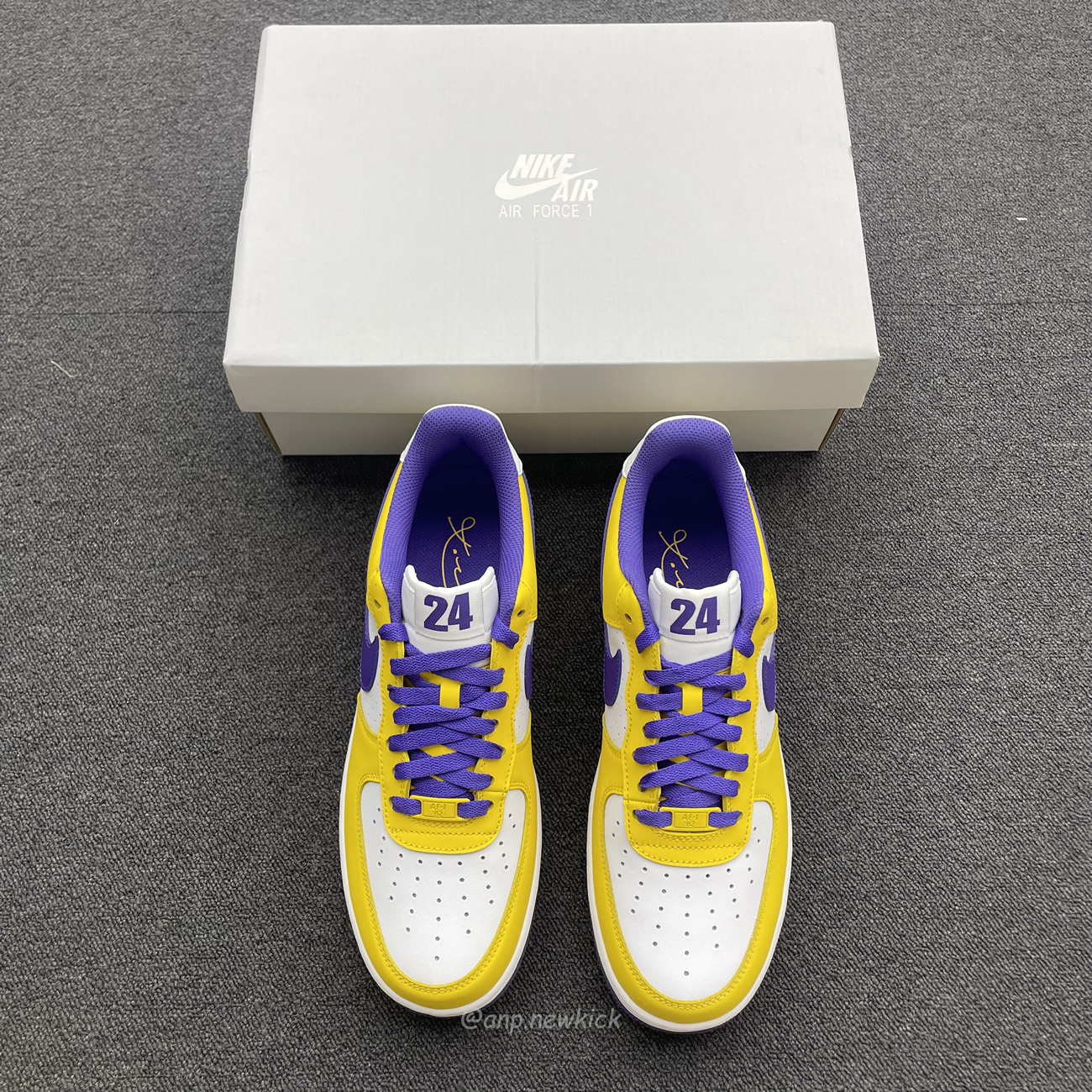 Kobe Bryant X Nike Air Force 1 Low Purple Gold Color (2) - www.kitistry.com