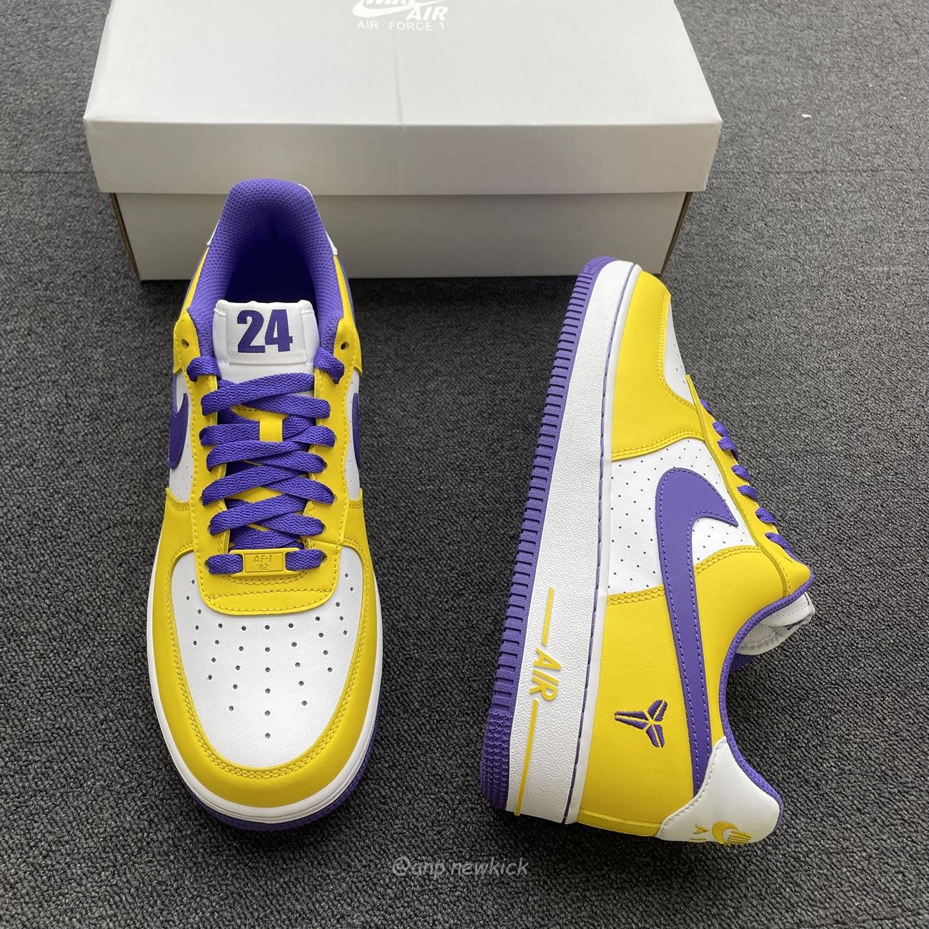 Kobe Bryant X Nike Air Force 1 Low Purple Gold Color (3) - www.kitistry.com