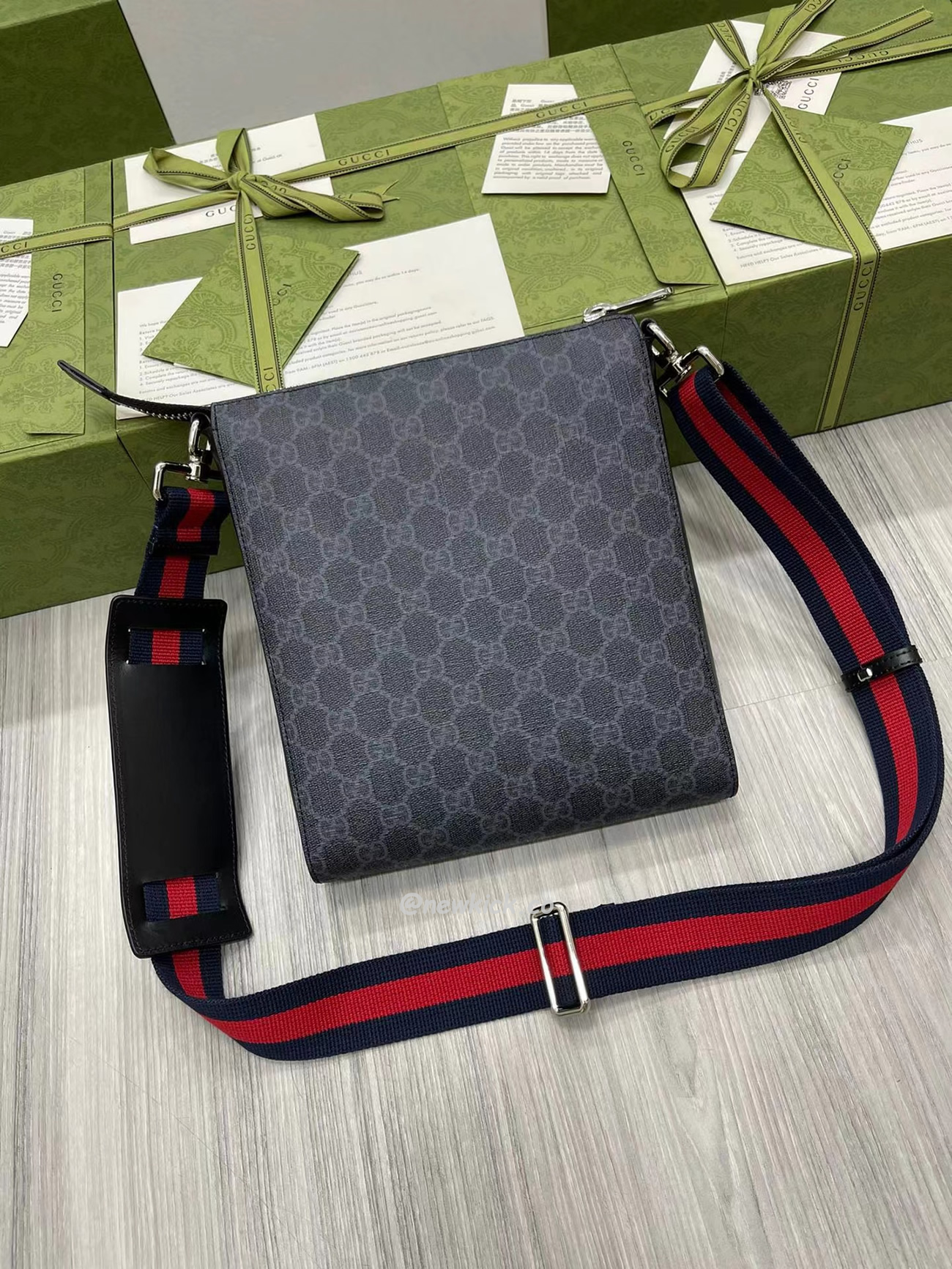 Gucci Gg Black Small Messenger Bag 523599 K5rln 1095 (11) - www.kitistry.com