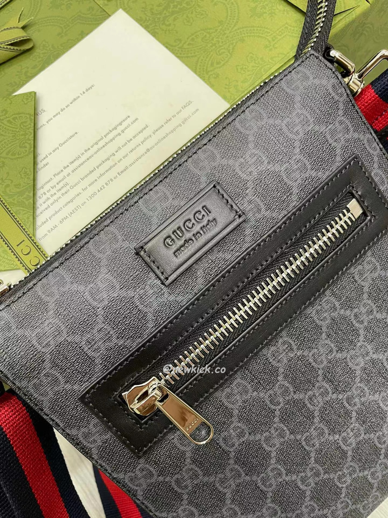 Gucci Gg Black Small Messenger Bag 523599 K5rln 1095 (15) - www.kitistry.com