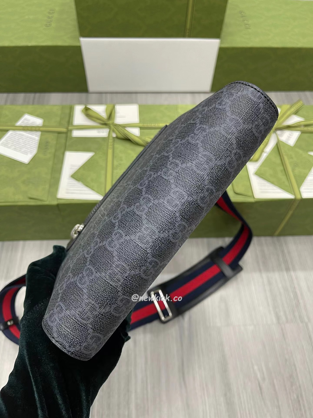 Gucci Gg Black Small Messenger Bag 523599 K5rln 1095 (16) - www.kitistry.com