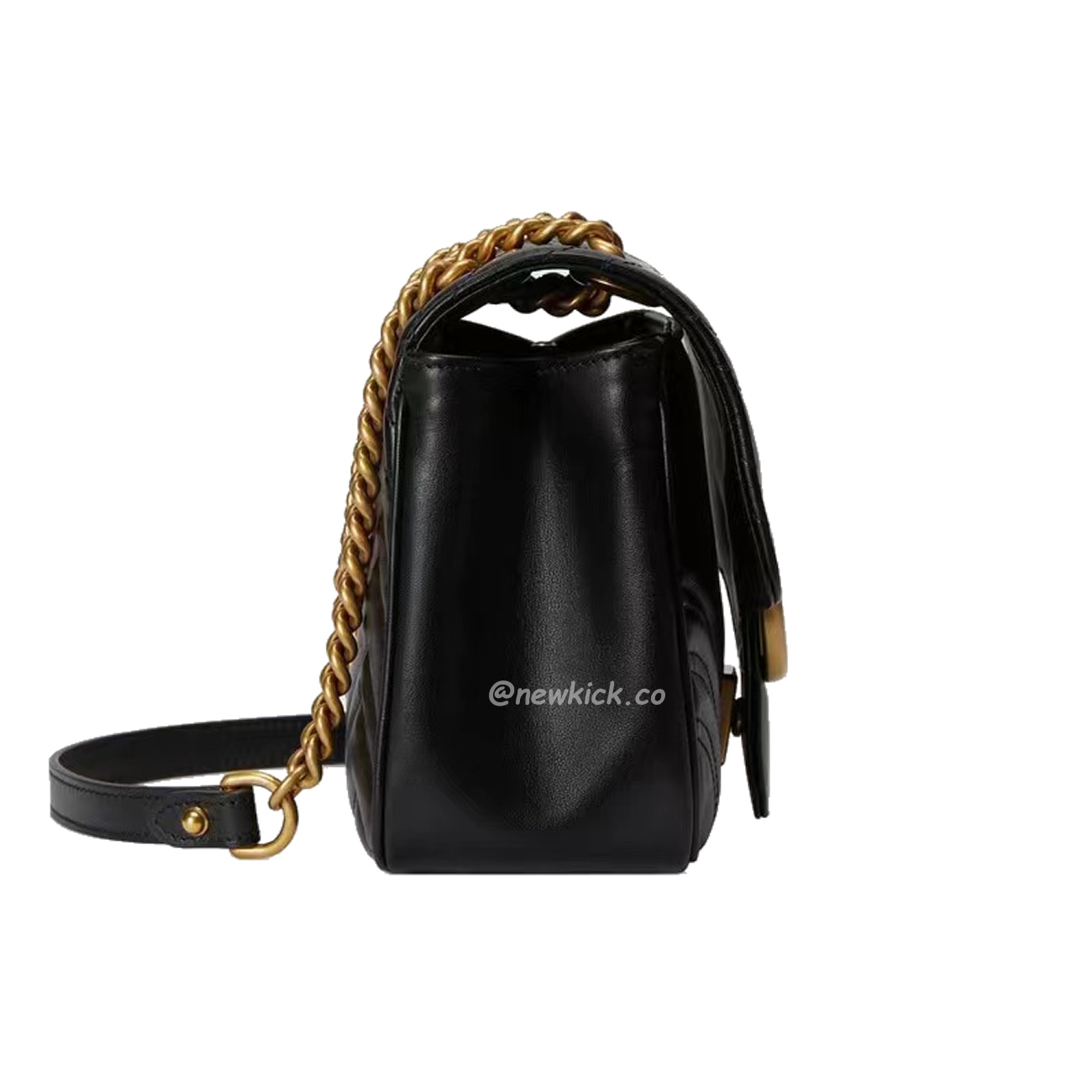 Gucci Gg Marmont Mini Shoulder Bag Matelasse Chevron Black (10) - www.kitistry.com