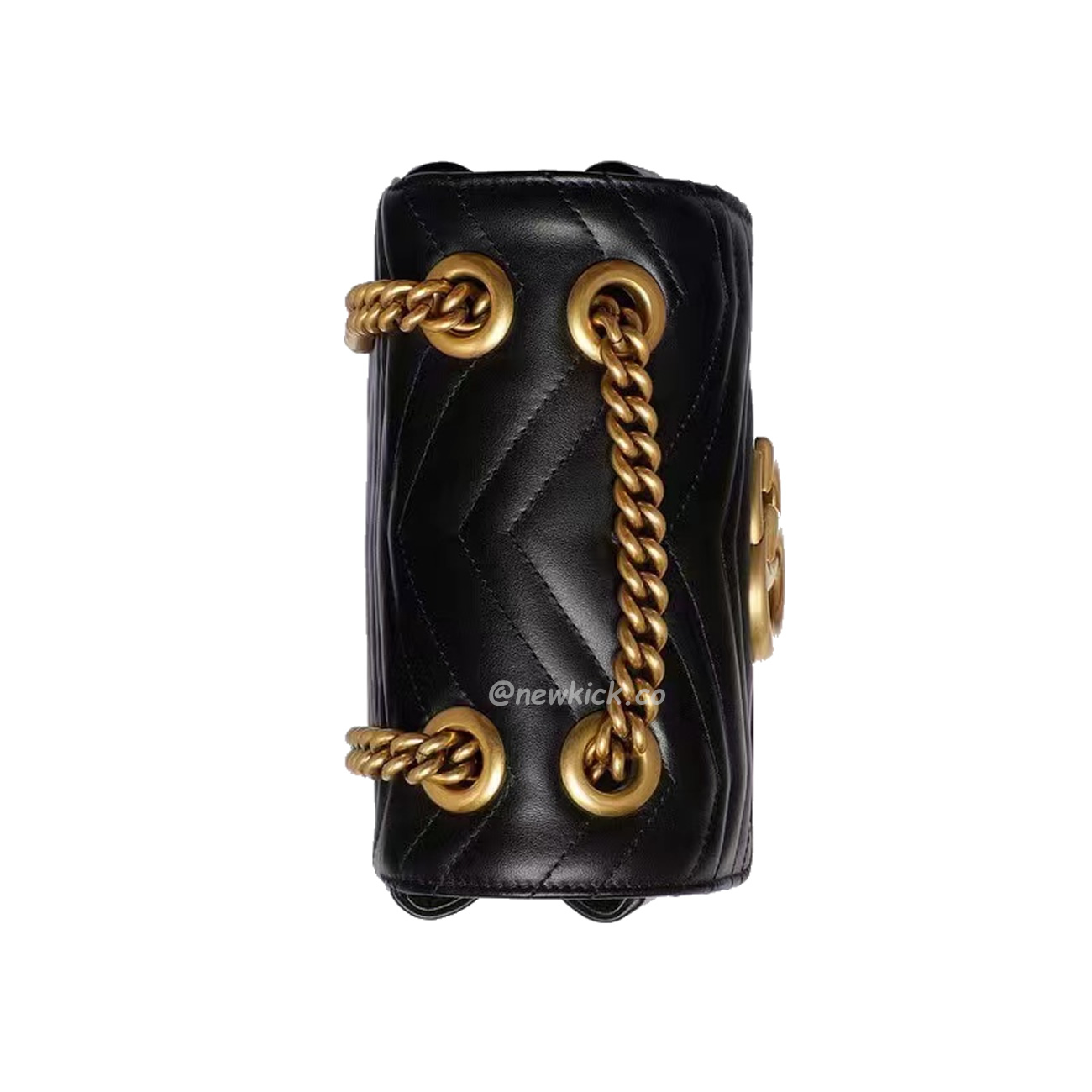 Gucci Gg Marmont Mini Shoulder Bag Matelasse Chevron Black (13) - www.kitistry.com