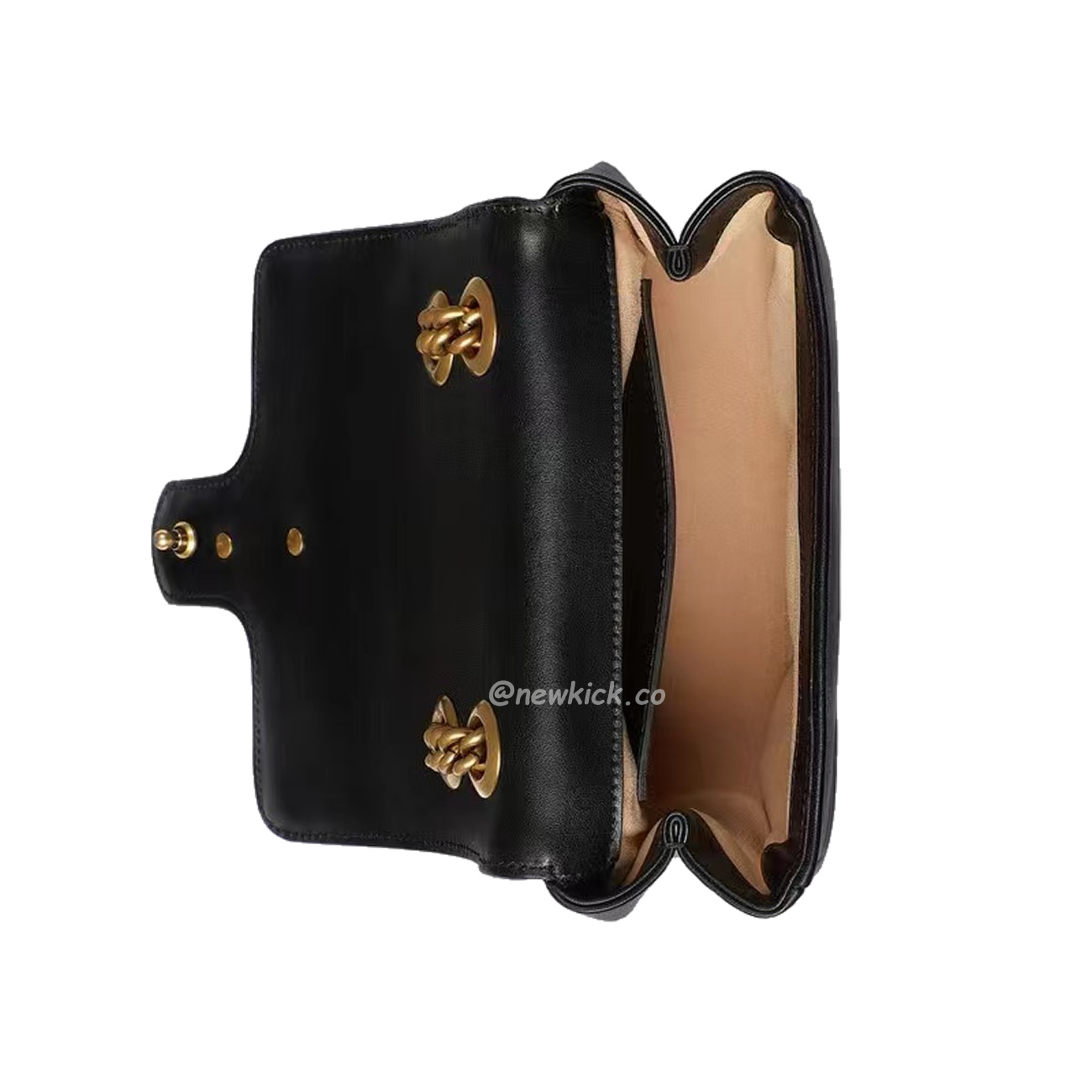 Gucci Gg Marmont Mini Shoulder Bag Matelasse Chevron Black (2) - www.kitistry.com