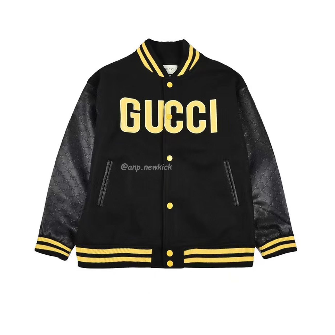 Gucci Wool Sweater Black Jacket Double G Pineapple Embroidered Patchwork Design (1) - www.kitistry.com Gucci Wool Sweater Black Jacket Double G Pineapple Embroidered Patchwork Design (1) - www.kitistry.com
