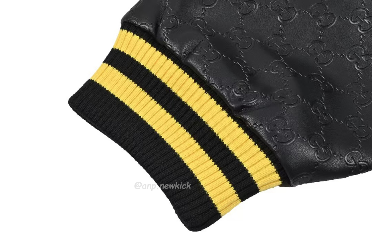 Gucci Wool Sweater Black Jacket Double G Pineapple Embroidered Patchwork Design (3) - www.kitistry.com Gucci Wool Sweater Black Jacket Double G Pineapple Embroidered Patchwork Design (3) - www.kitistry.com
