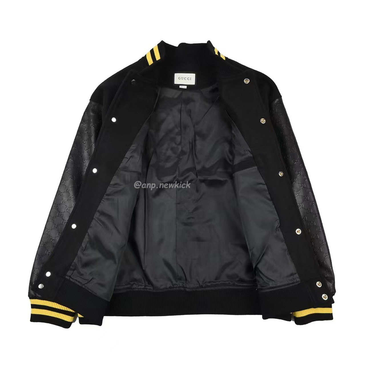 Gucci Wool Sweater Black Jacket Double G Pineapple Embroidered Patchwork Design (6) - www.kitistry.com Gucci Wool Sweater Black Jacket Double G Pineapple Embroidered Patchwork Design (6) - www.kitistry.com