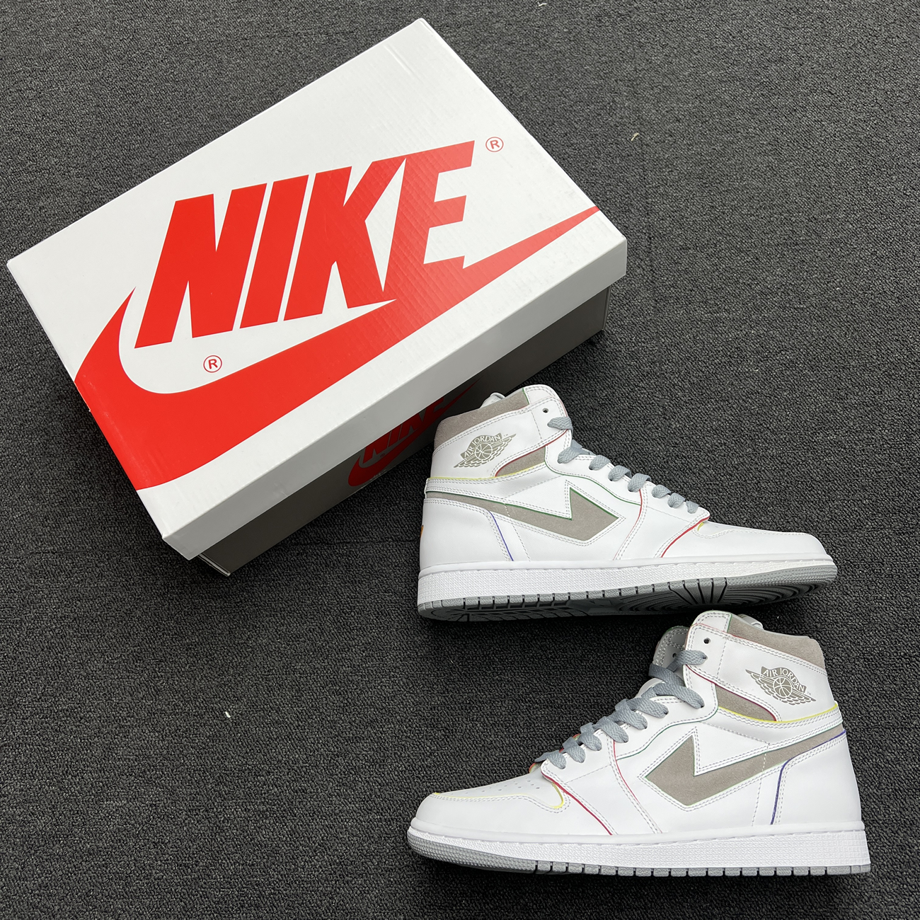 Air Jordan 1 Retro High Daniel Arsham Grey H022 (10) - www.kitistry.com