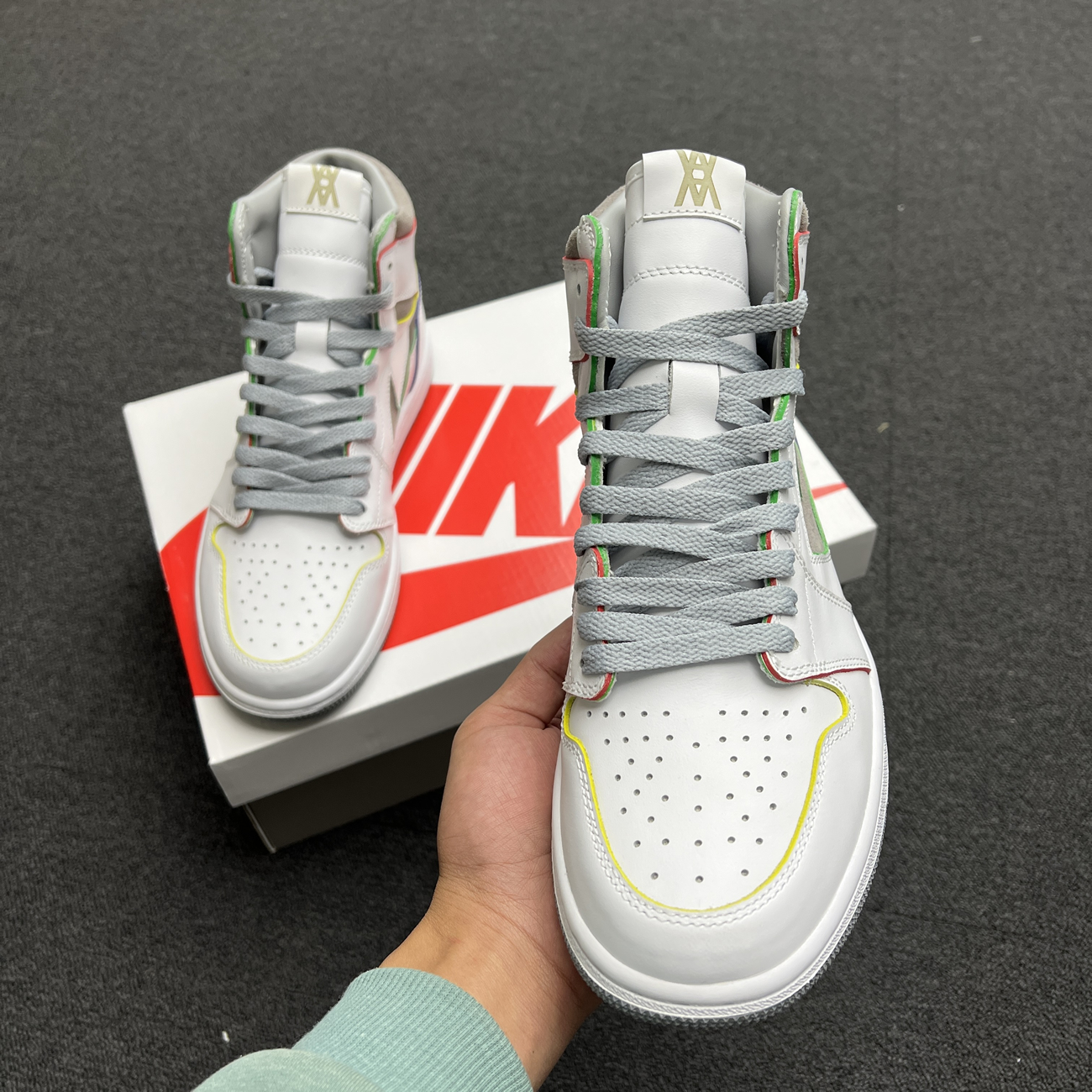 Air Jordan 1 Retro High Daniel Arsham Grey H022 (3) - www.kitistry.com