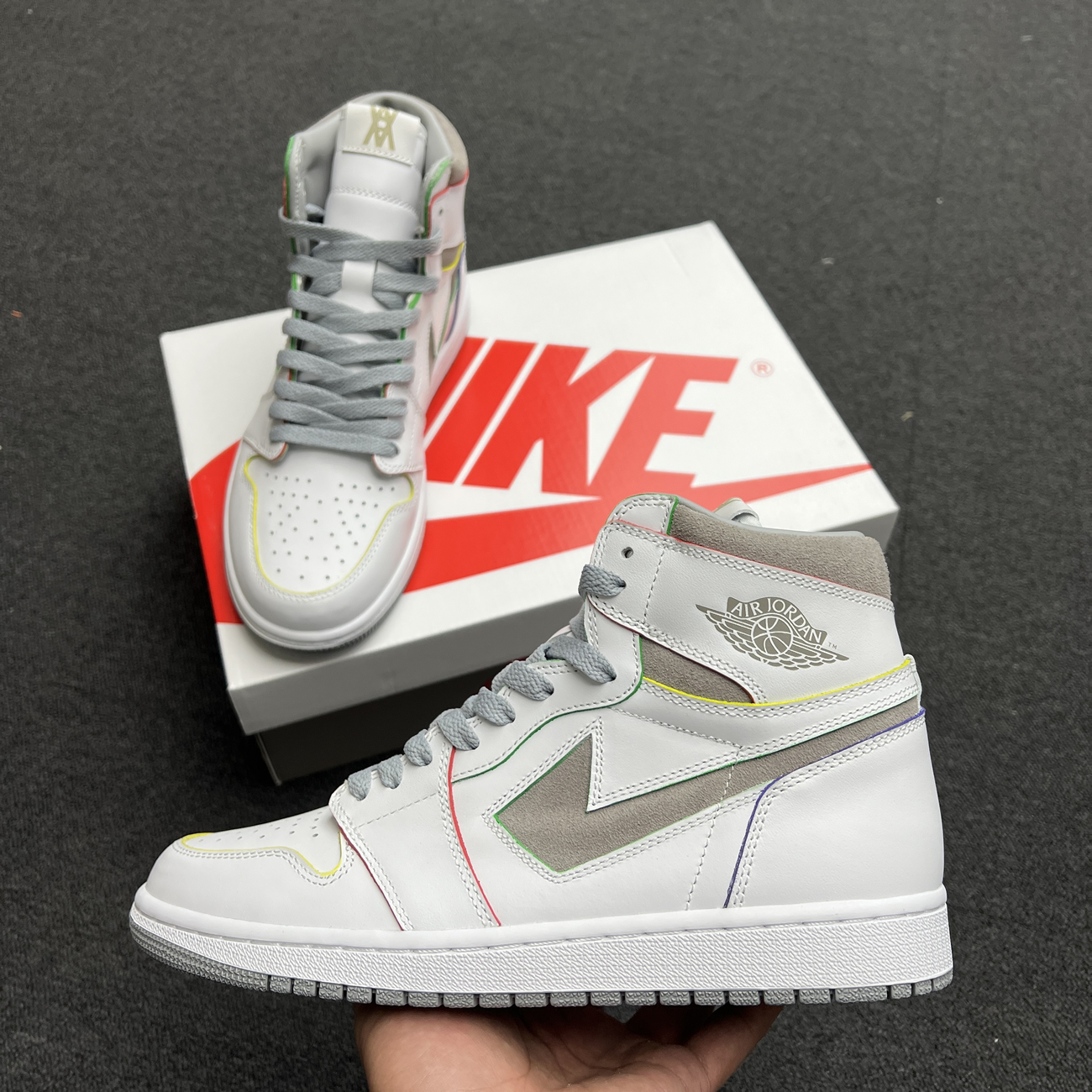 Air Jordan 1 Retro High Daniel Arsham Grey H022 (6) - www.kitistry.com