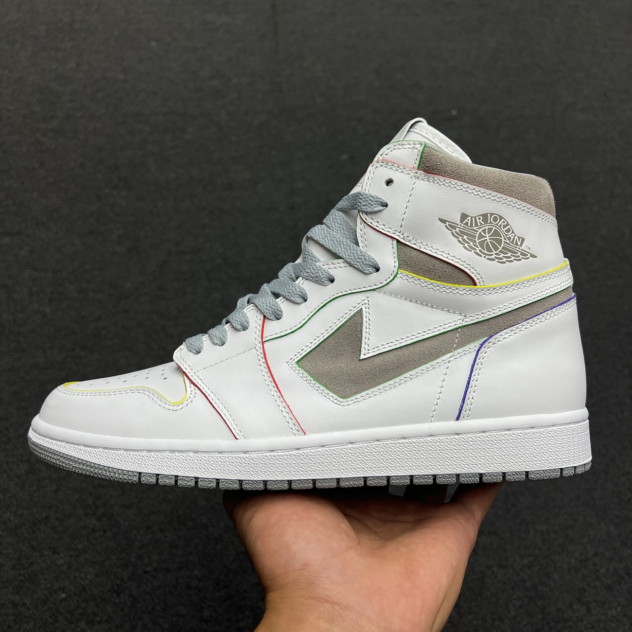 Air Jordan 1 Retro High Daniel Arsham Grey H022 (7) - www.kitistry.com