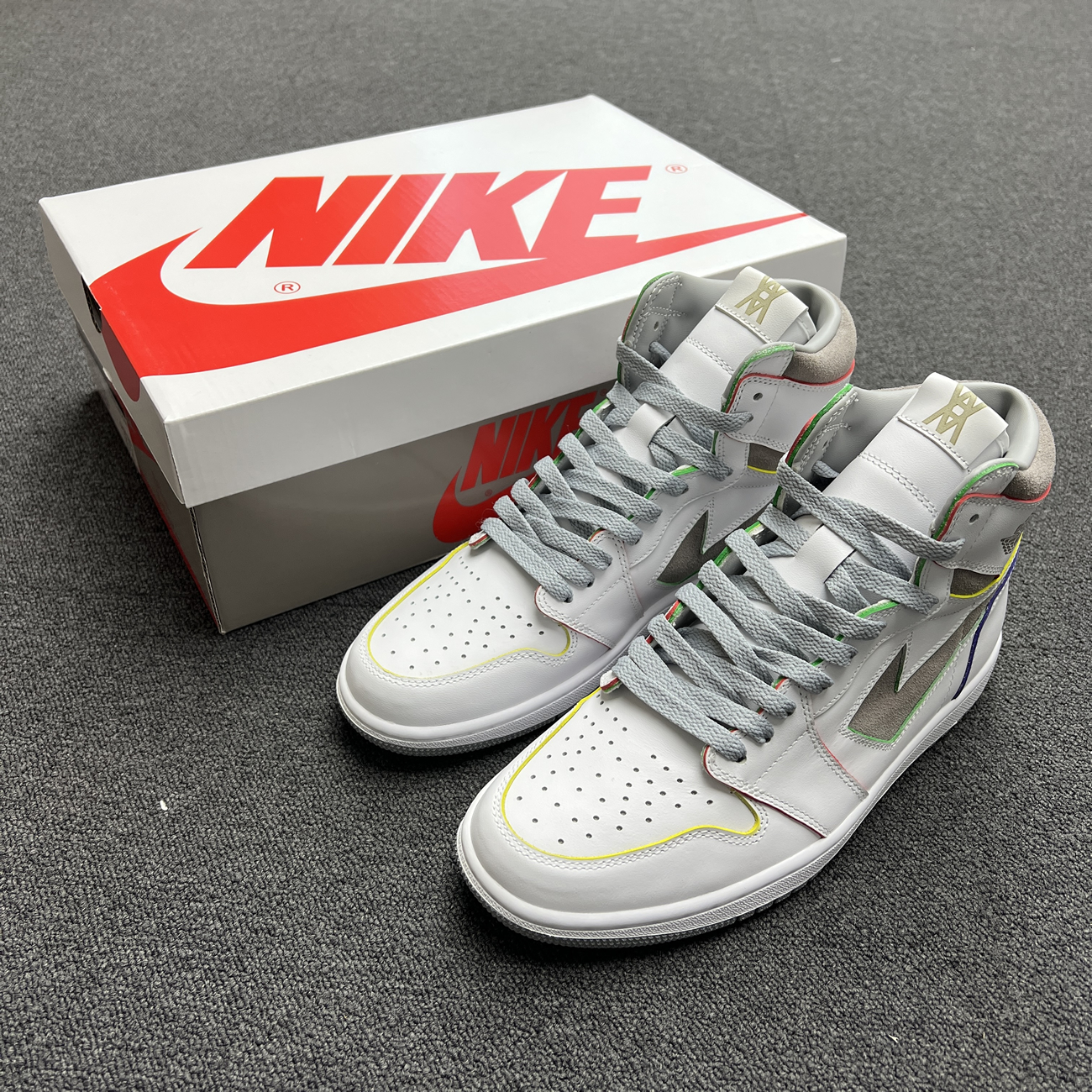 Air Jordan 1 Retro High Daniel Arsham Grey H022 (8) - www.kitistry.com