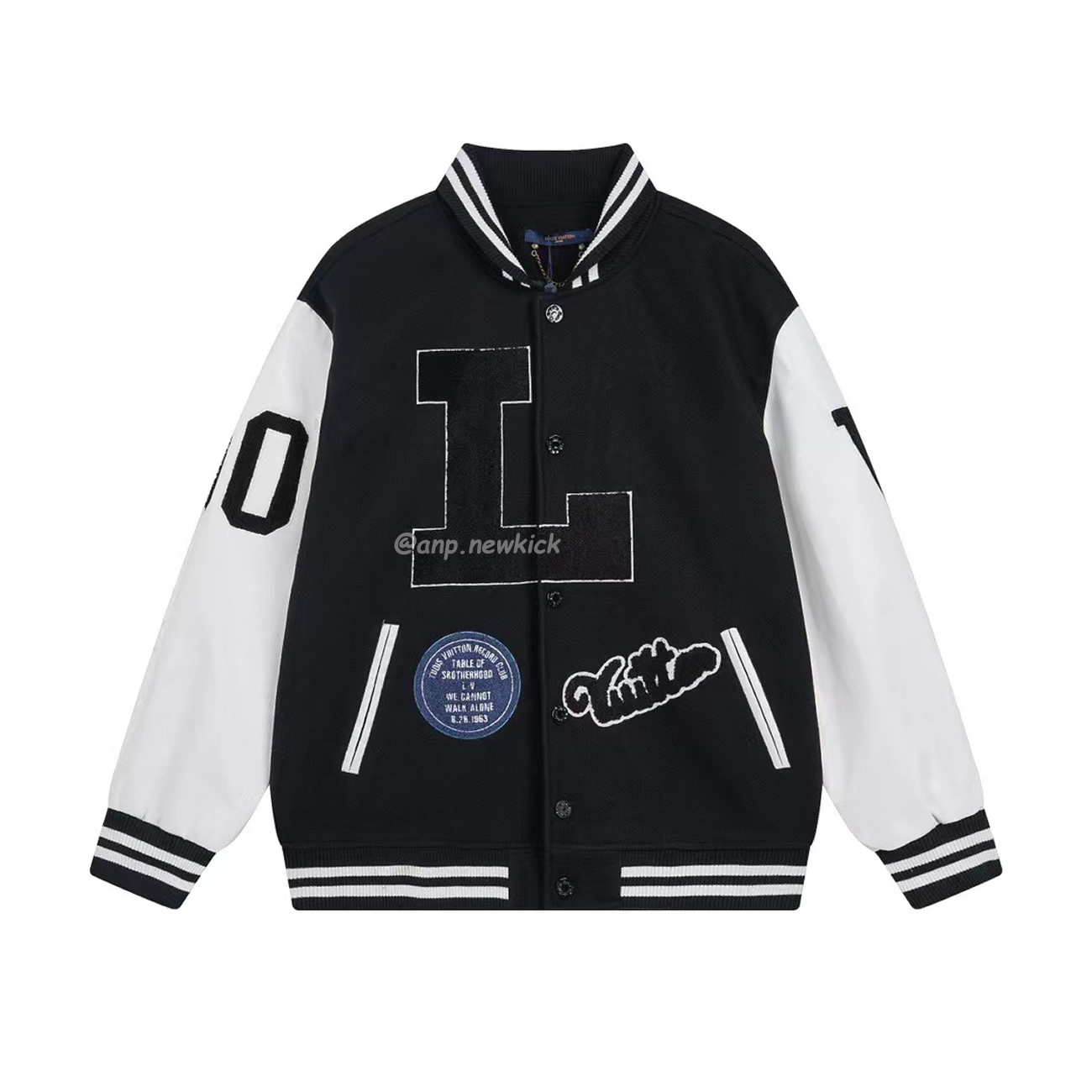 Louis Vuitton Black L Patch Varsity Jacket (1) - www.kitistry.com Louis Vuitton Black L Patch Varsity Jacket (1) - www.kitistry.com