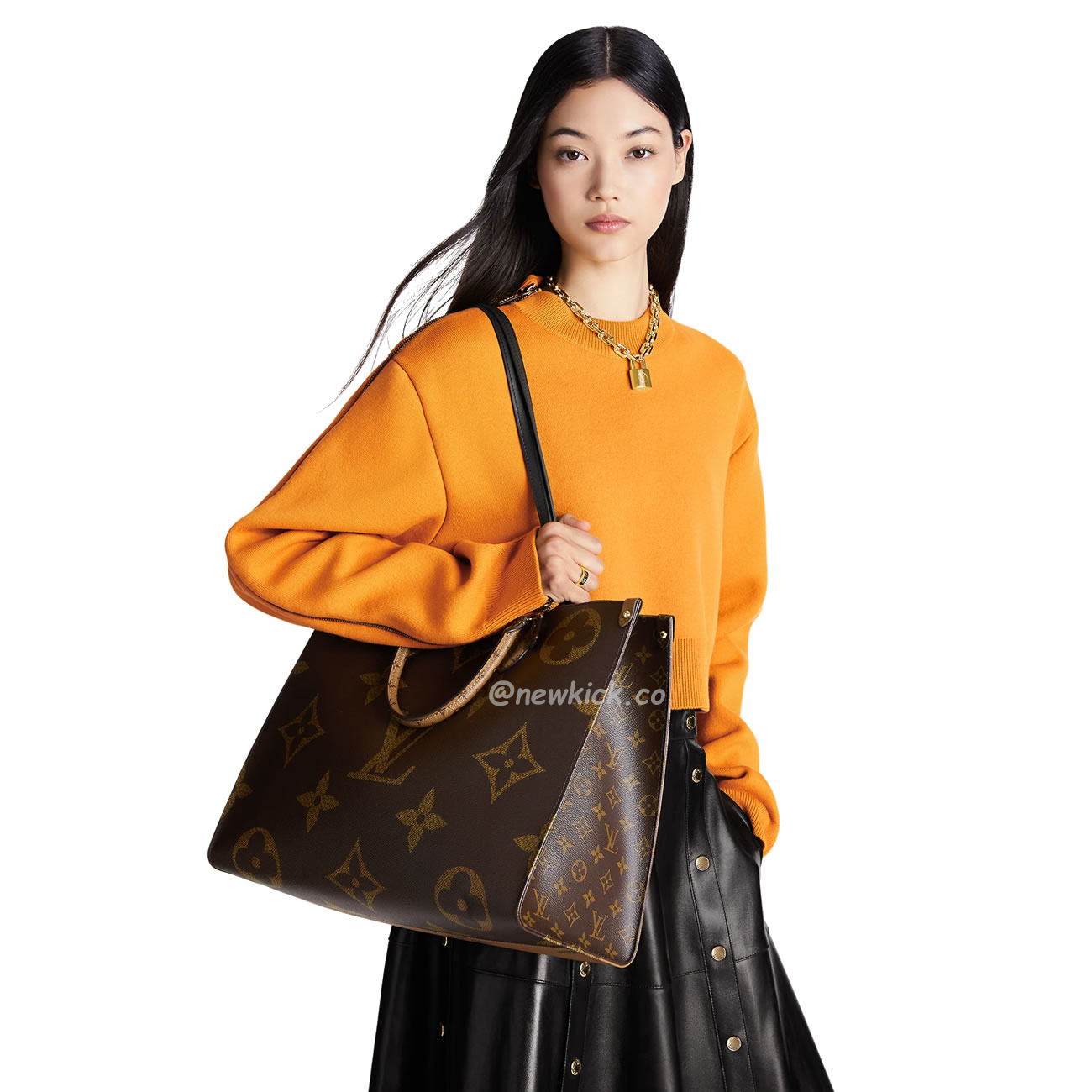 Louis Vuitton Onthego Cloth Tote Brown M45320 (15) - www.kitistry.com