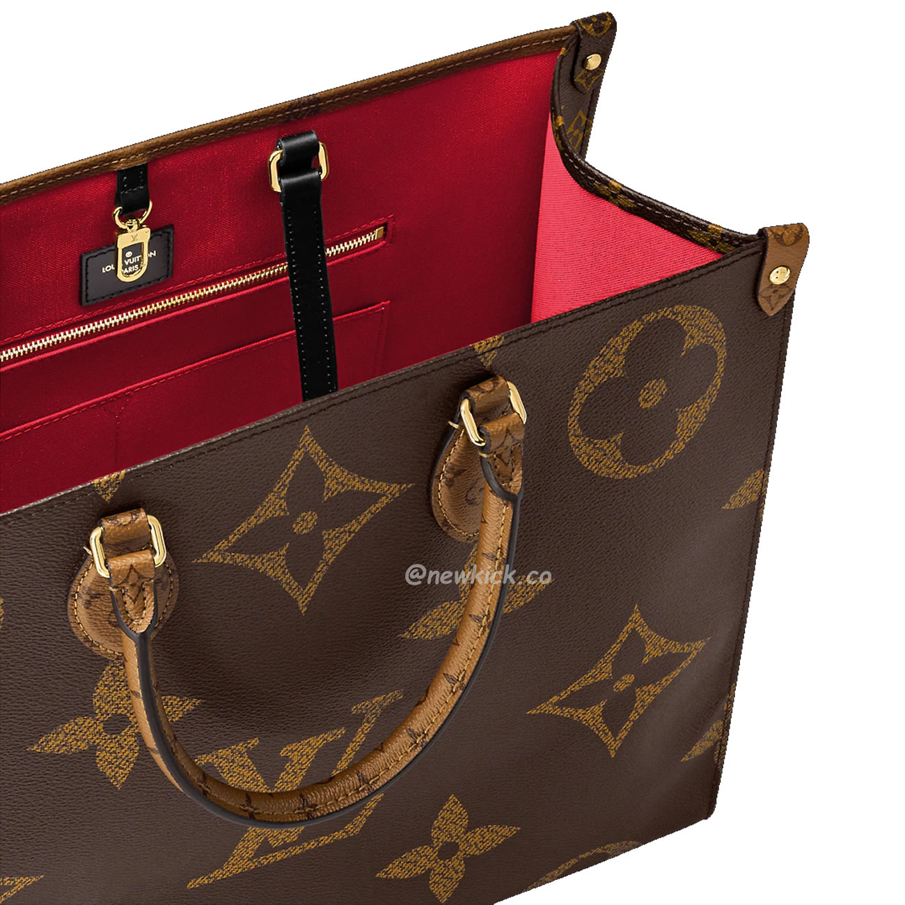 Louis Vuitton Onthego Cloth Tote Brown M45320 (5) - www.kitistry.com