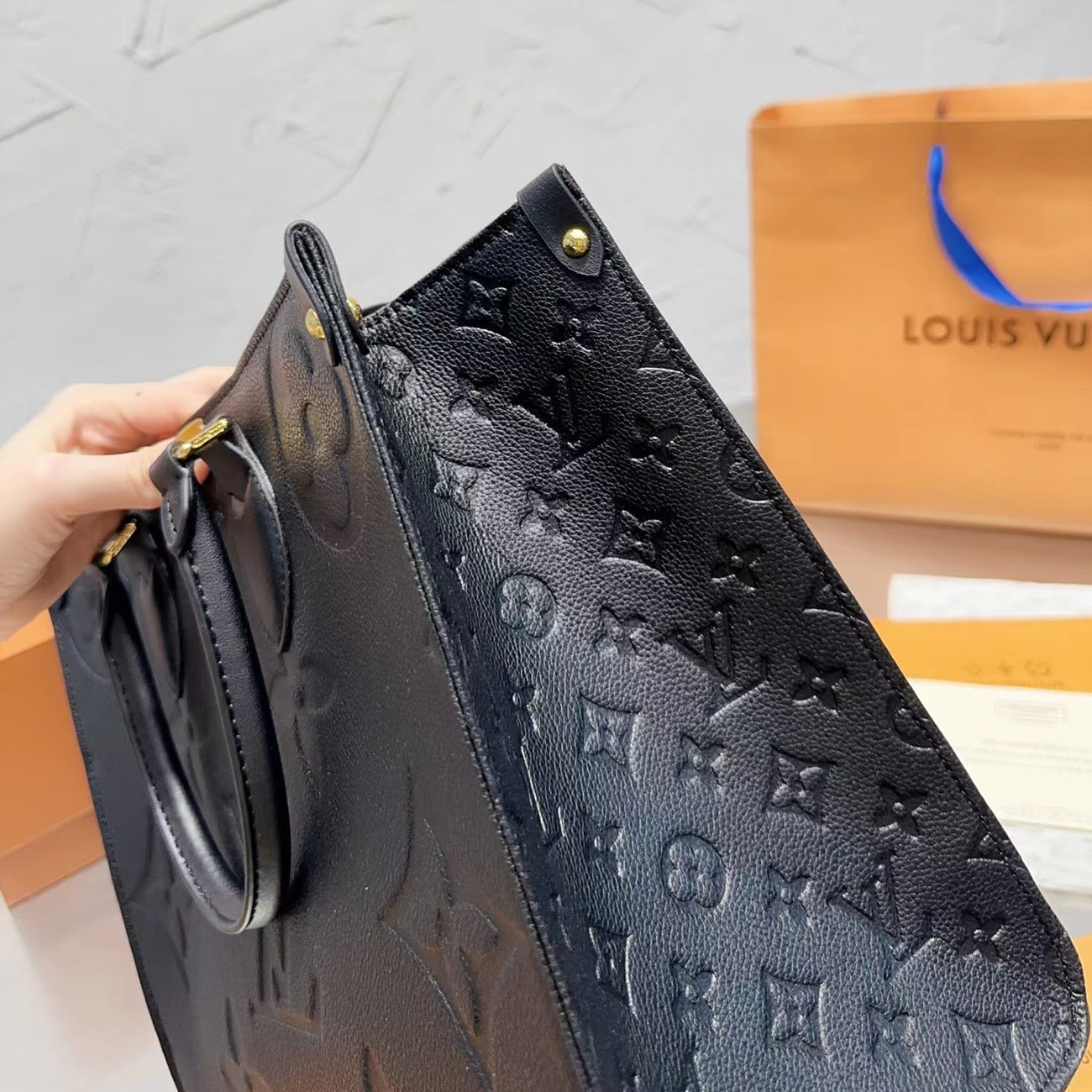 Louis Vuitton Onthego Empreinte M L Black M45595 (34) - www.kitistry.com