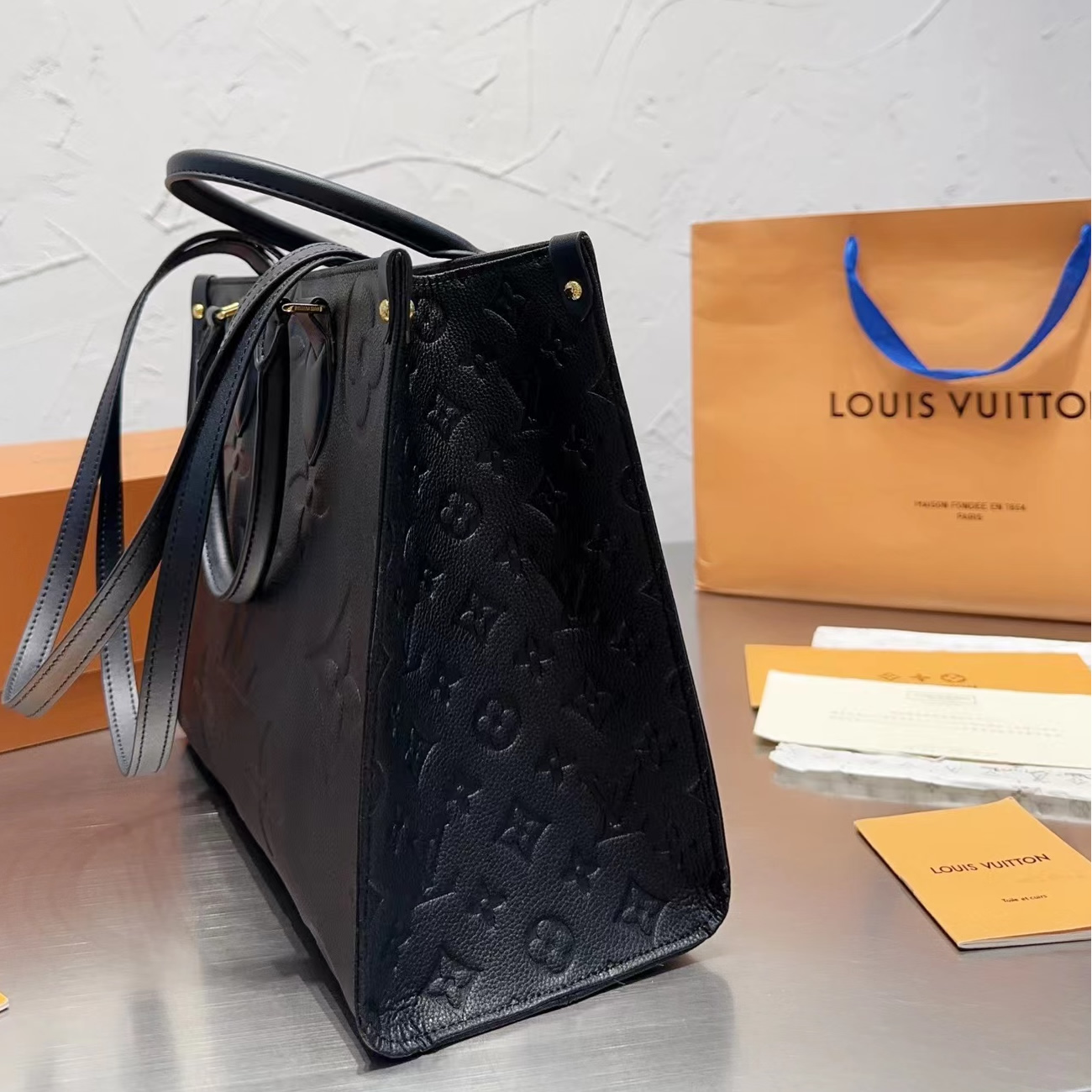 Louis Vuitton Onthego Empreinte M L Black M45595 (40) - www.kitistry.com