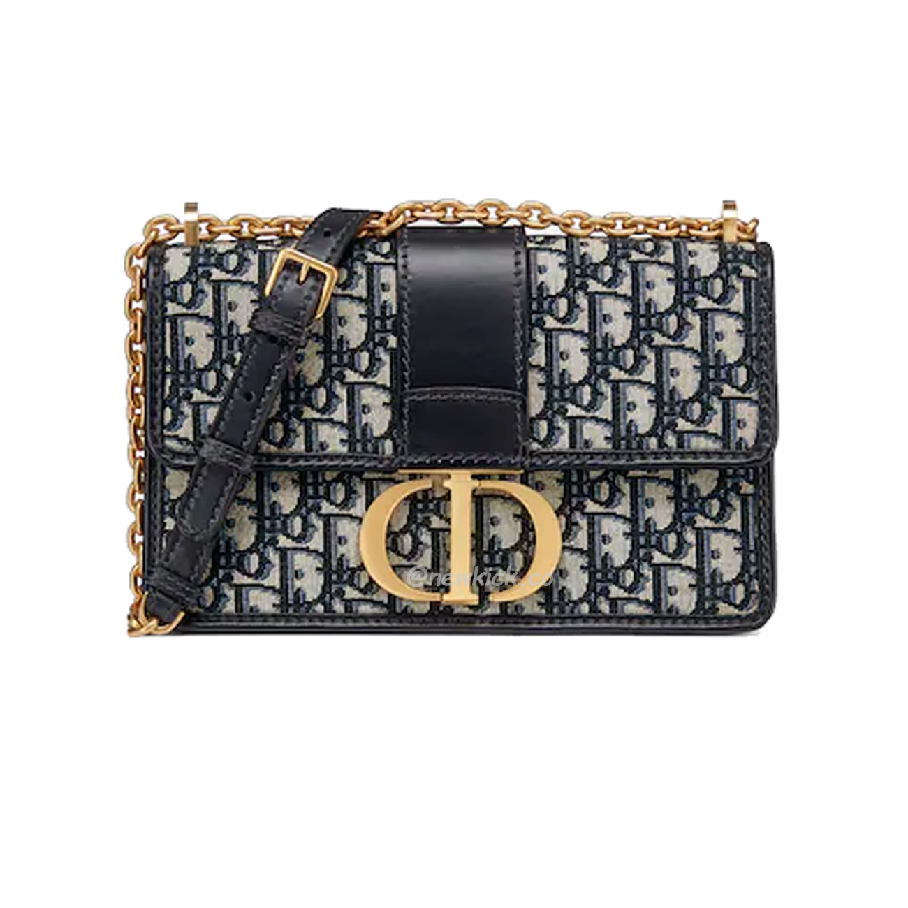 Dior 30 Montaigne Chain Bag Blue Dior Oblique Jacquard M9208utzq M928 (1) - www.kitistry.com