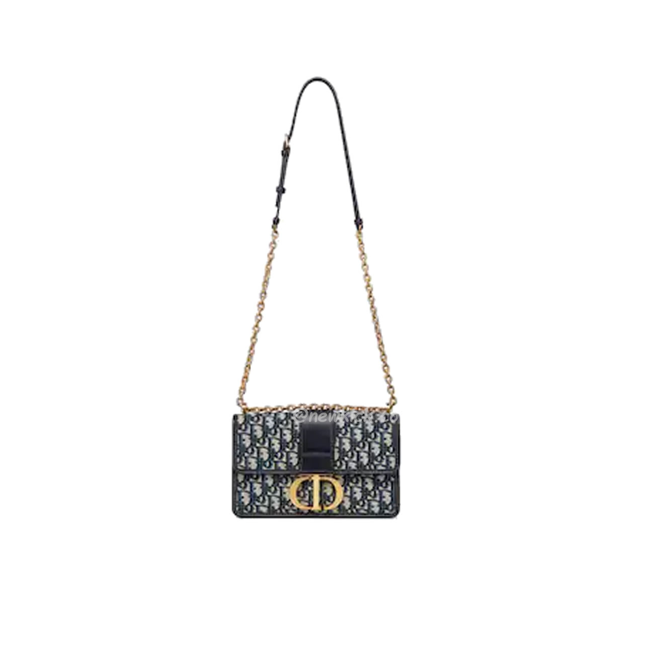 Dior 30 Montaigne Chain Bag Blue Dior Oblique Jacquard M9208utzq M928 (13) - www.kitistry.com