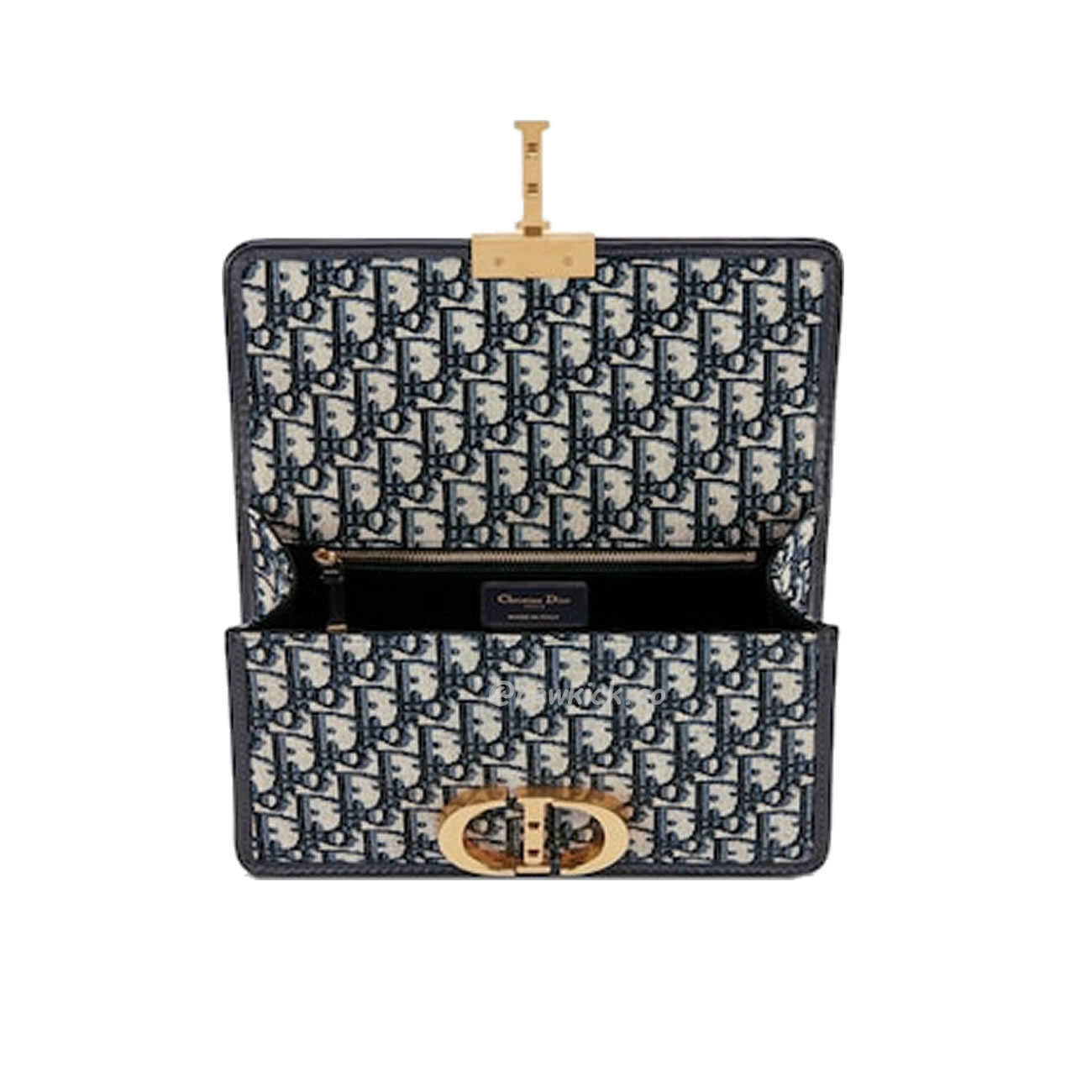 Dior 30 Montaigne Chain Bag Blue Dior Oblique Jacquard M9208utzq M928 (15) - www.kitistry.com