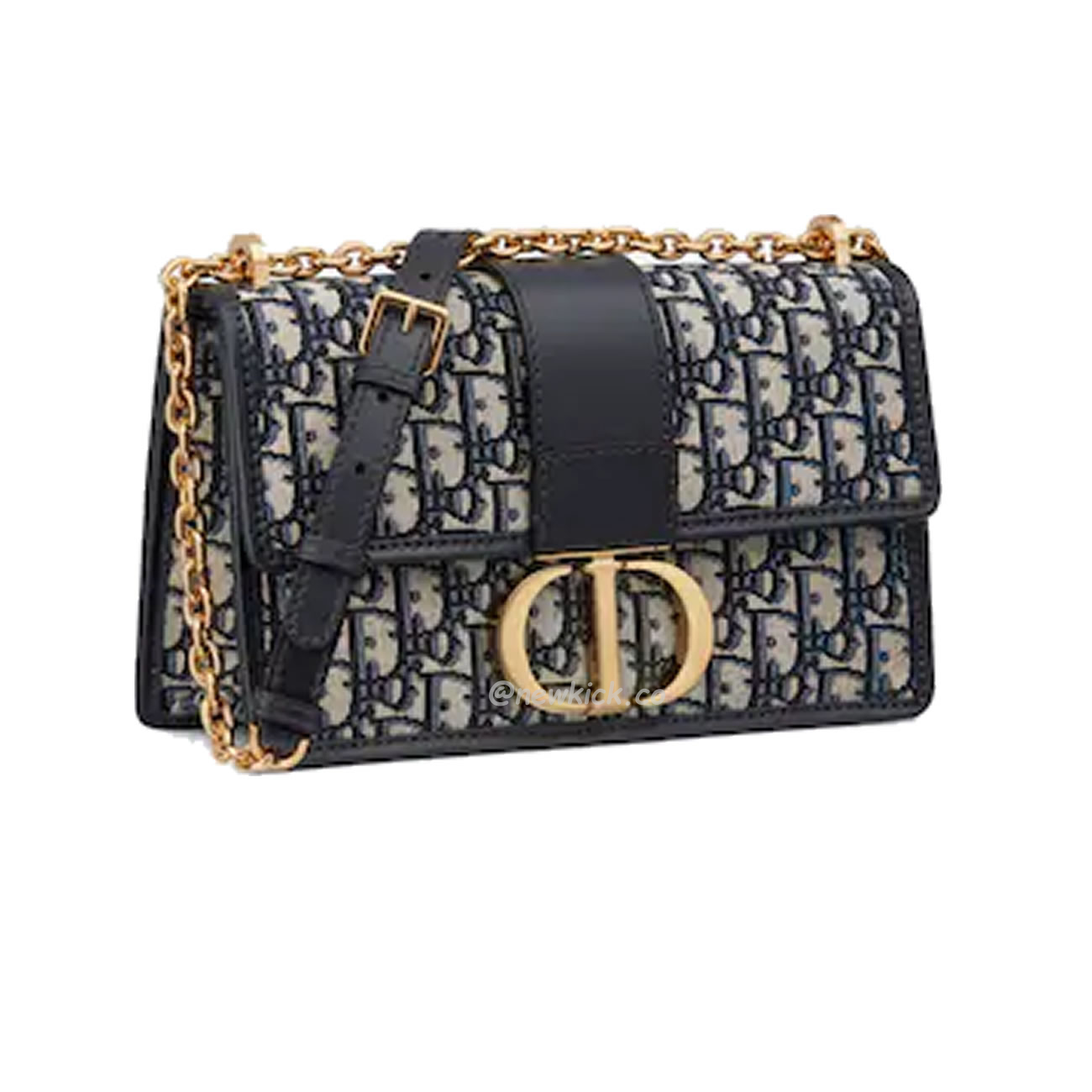Dior 30 Montaigne Chain Bag Blue Dior Oblique Jacquard M9208utzq M928 (2) - www.kitistry.com