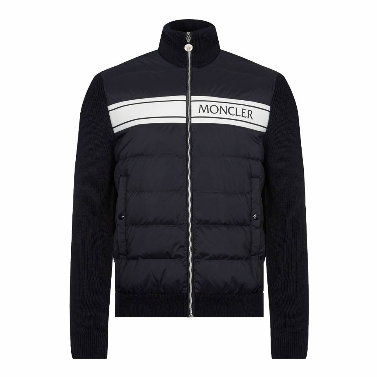 Moncler Neck Padded Shell And Virgin Wool Navy Jacket (1) - www.kitistry.com Moncler Neck Padded Shell And Virgin Wool Navy Jacket (1) - www.kitistry.com