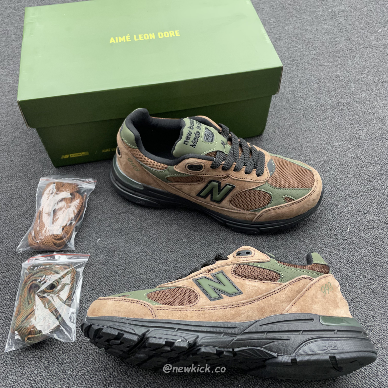 New Balance 993 Aime Leon Dore Brown Mr993ald (11) - www.kitistry.com