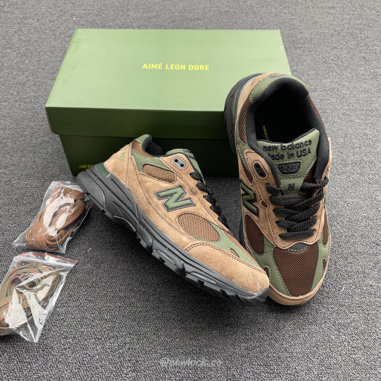 New Balance 993 Aime Leon Dore Brown Mr993ald (6) - www.kitistry.com