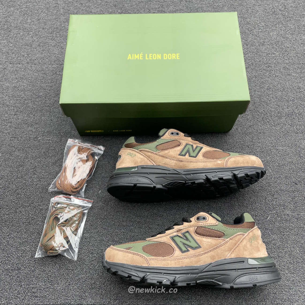 New Balance 993 Aime Leon Dore Brown Mr993ald (9) - www.kitistry.com