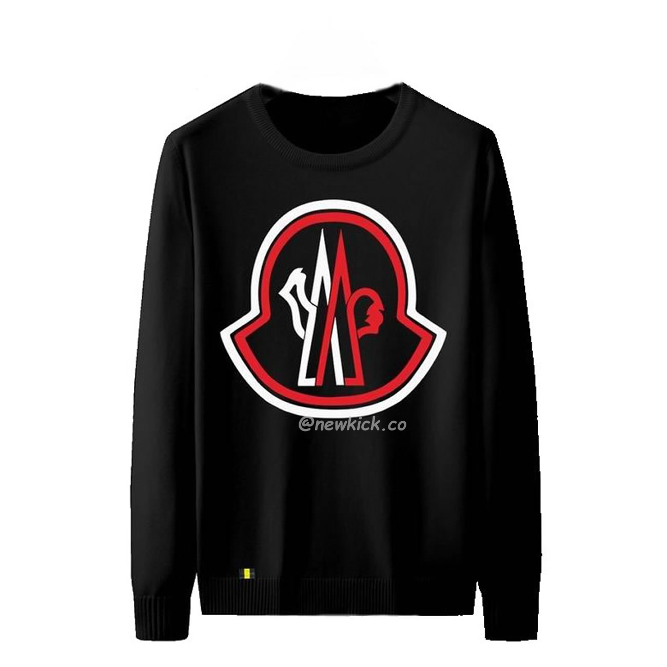 Moncler 2022 Crew Neck Pullover T Shirt Print Black (1) - www.kitistry.com