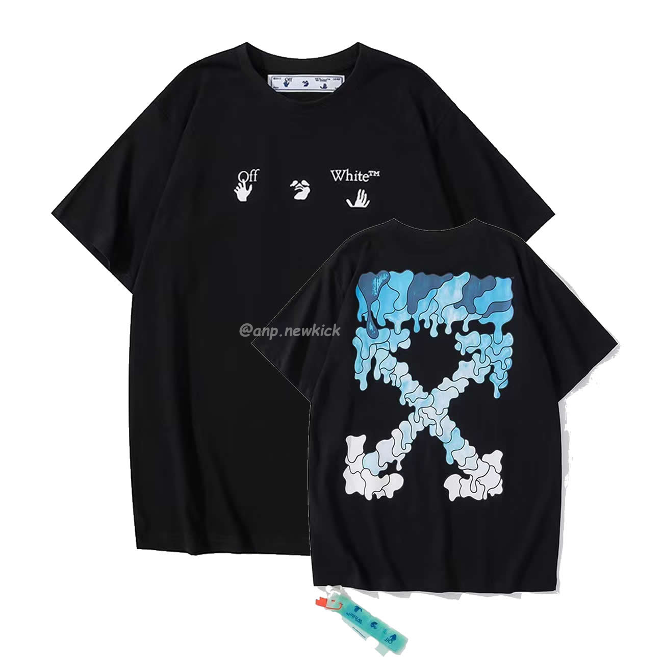 Off White White Black Blue Arrow Print Slim T Shirt (1) - www.kitistry.com Off White White Black Blue Arrow Print Slim T Shirt (1) - www.kitistry.com