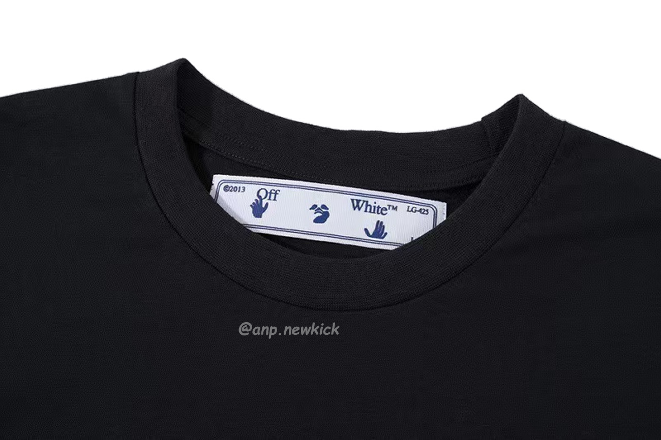 Off White White Black Blue Arrow Print Slim T Shirt (8) - www.kitistry.com Off White White Black Blue Arrow Print Slim T Shirt (8) - www.kitistry.com