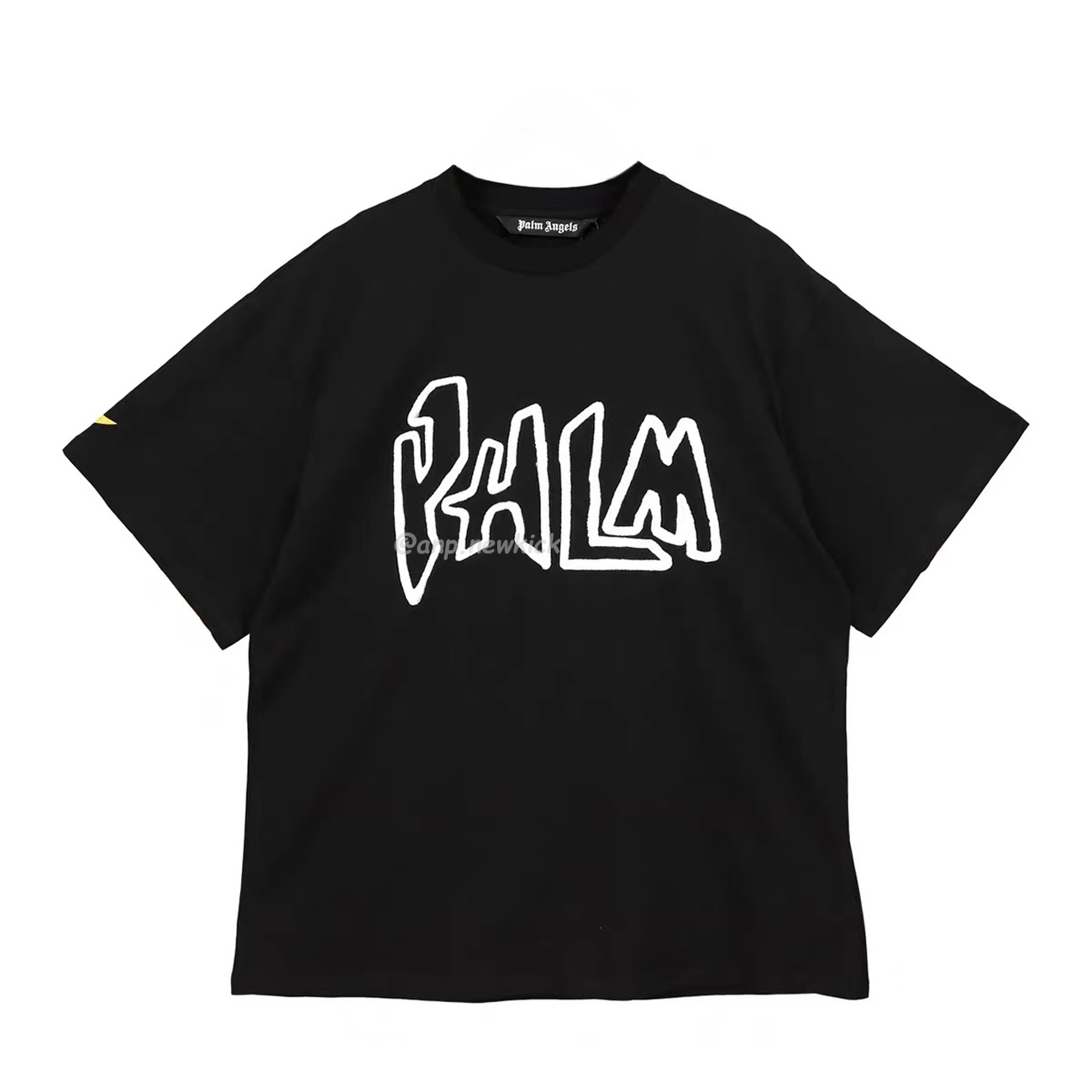 Palm Angels Graffiti Flame T Shirt Shorts Black White (14) - www.kitistry.com Palm Angels Graffiti Flame T Shirt Shorts Black White (14) - www.kitistry.com