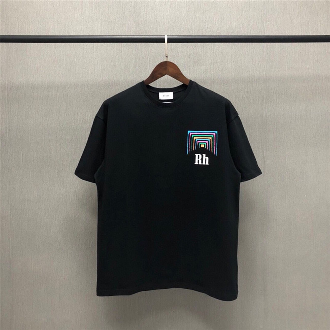 Rhude Loose T Shirts Men Top Cotton Horse Steed Print Short Sleev (5) - www.kitistry.com