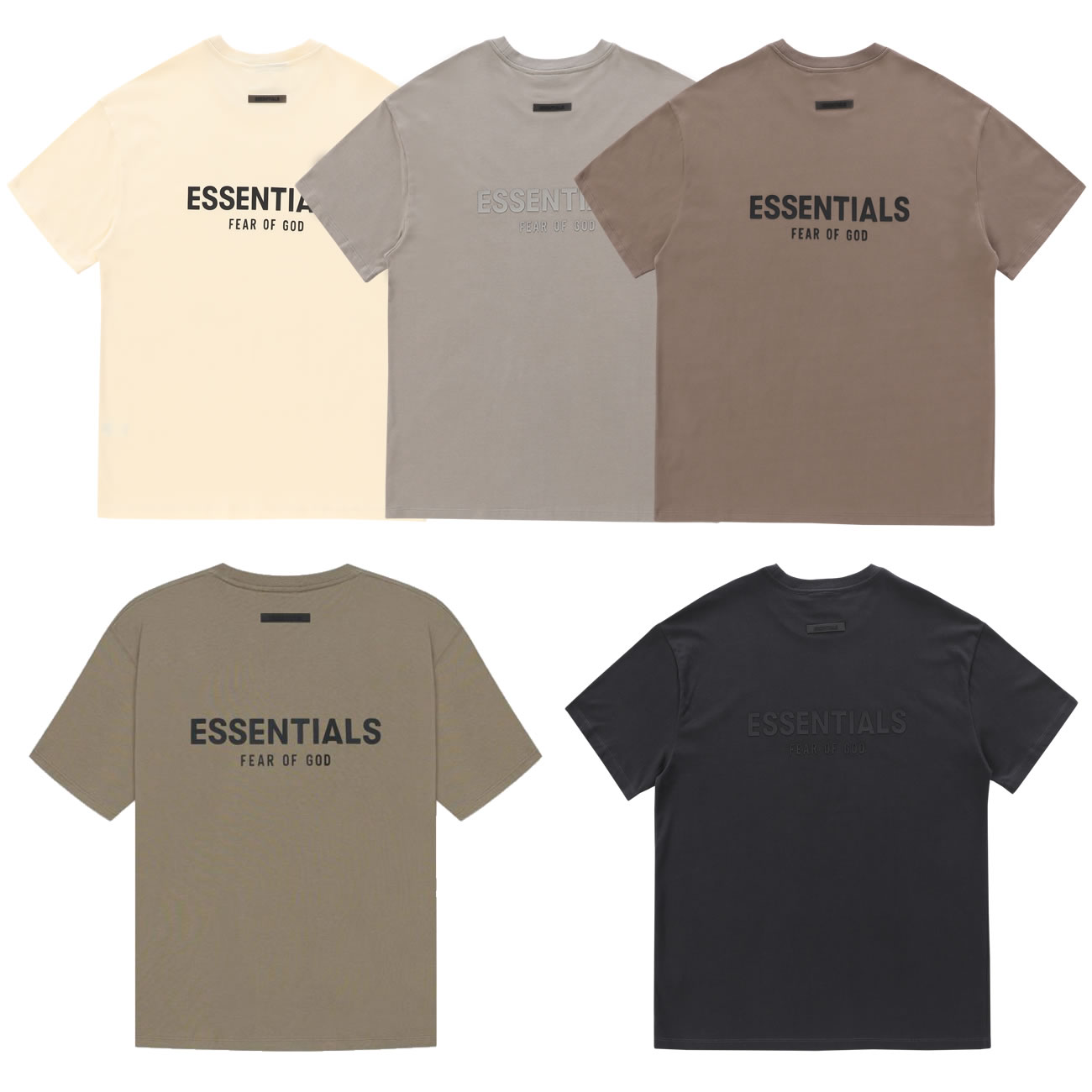 Fear Of God Essentials T Shirt Cream Buttercream Ss21 (1) - www.kitistry.com