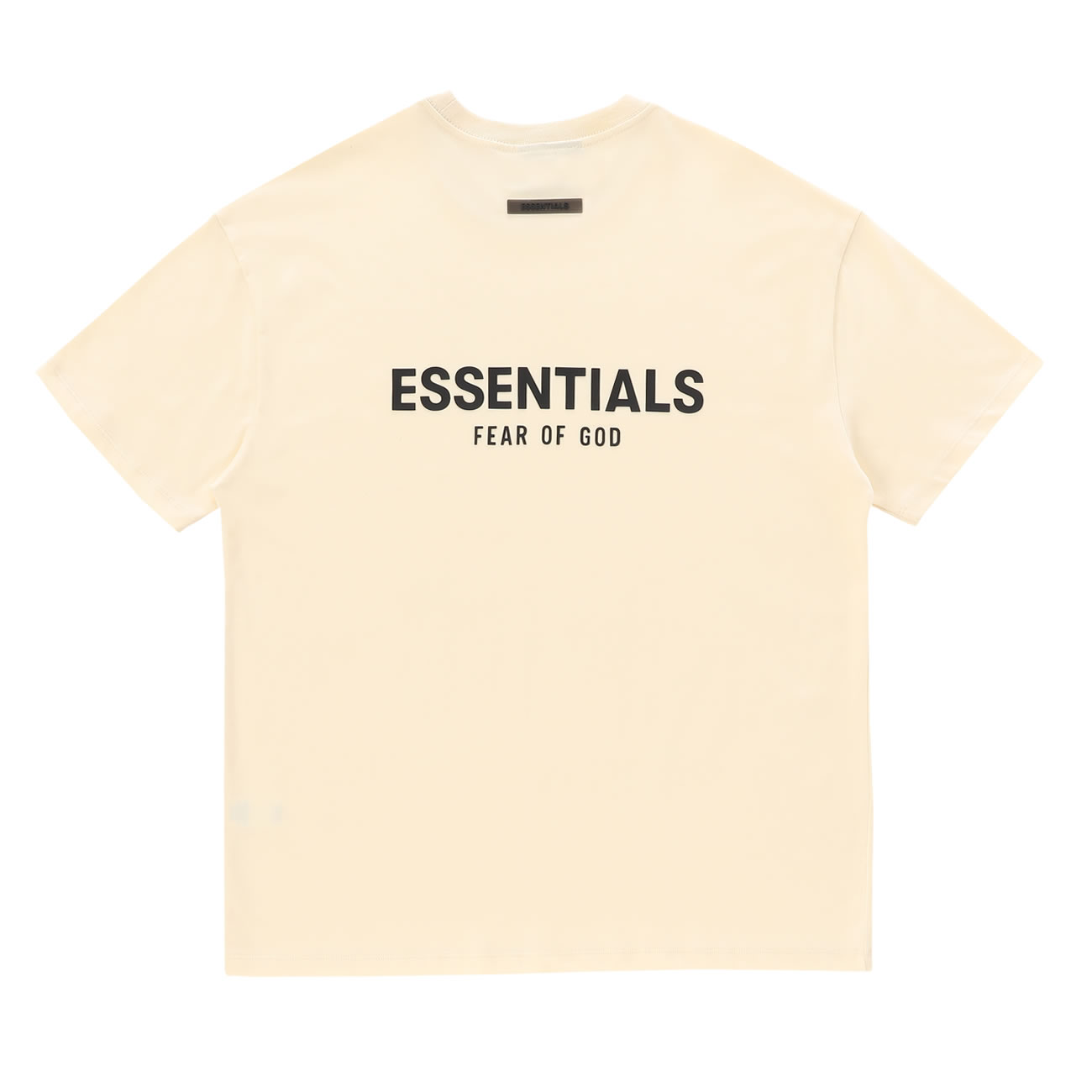 Fear Of God Essentials T Shirt Cream Buttercream Ss21 (11) - www.kitistry.com