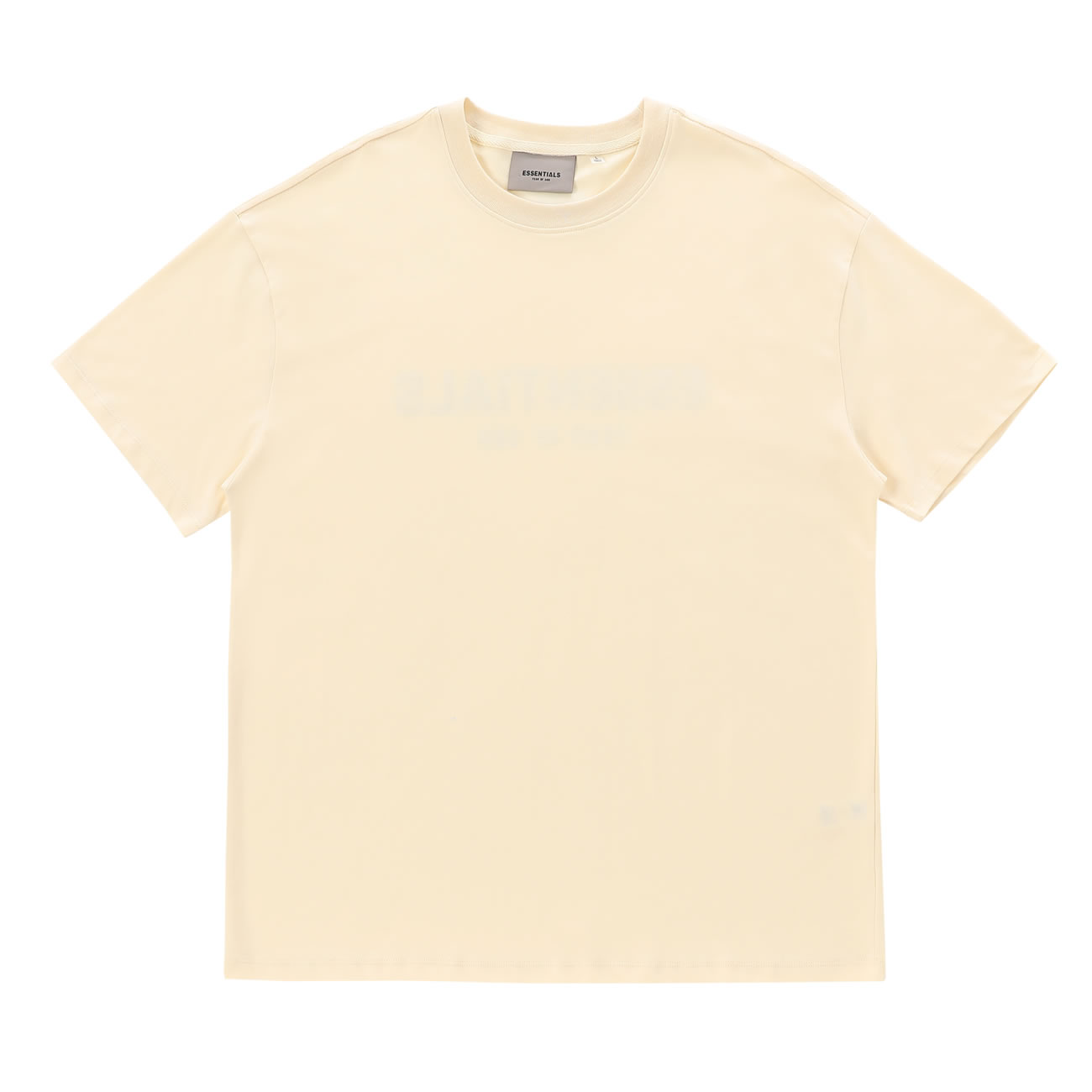 Fear Of God Essentials T Shirt Cream Buttercream Ss21 (9) - www.kitistry.com